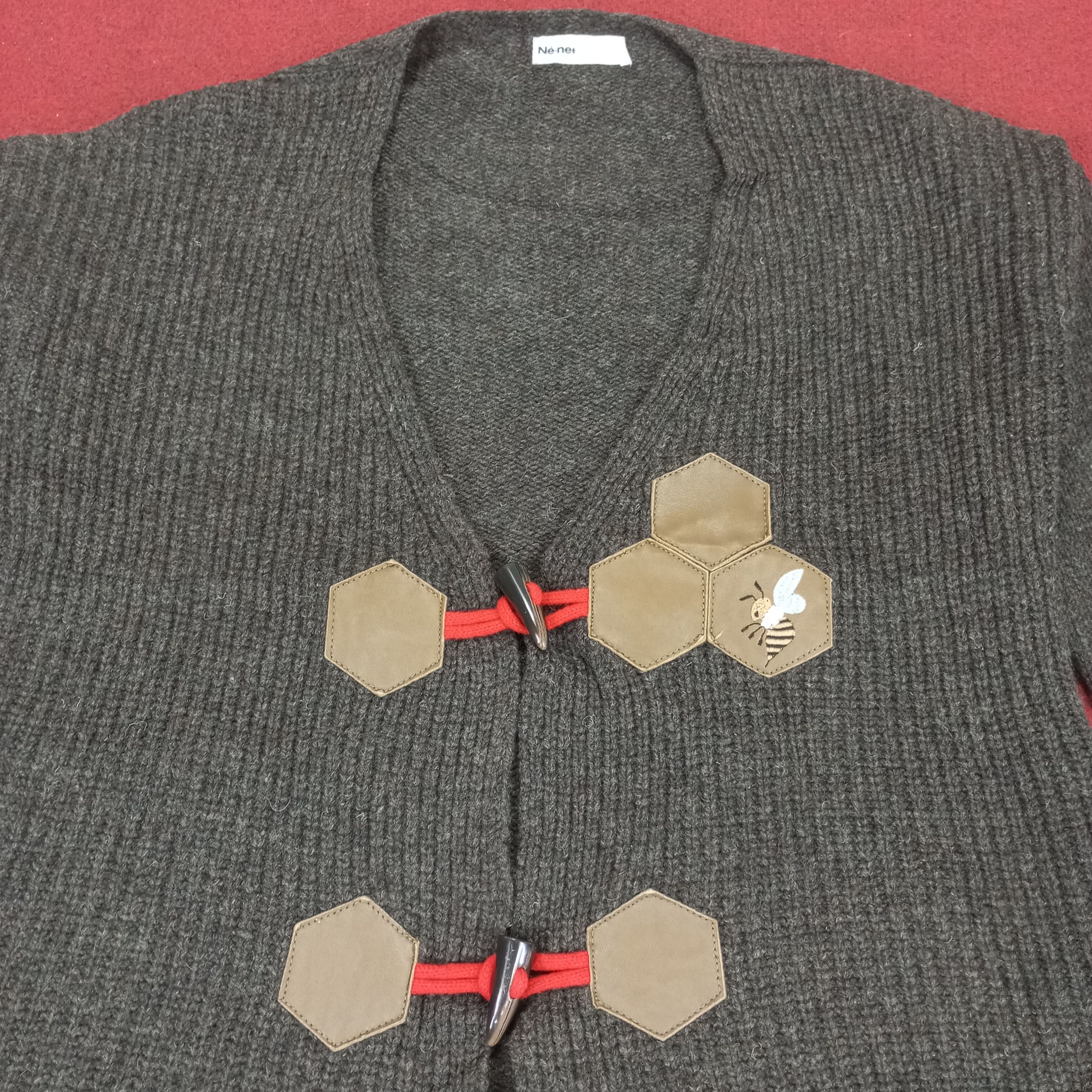 Issey Miyake × Ne-Net × Vintage Ne Net Japanese Designer Brand Issey Miyake Cardigan Sweater Size M / US 6-8 / IT 42-44 - 2 Thumbnail