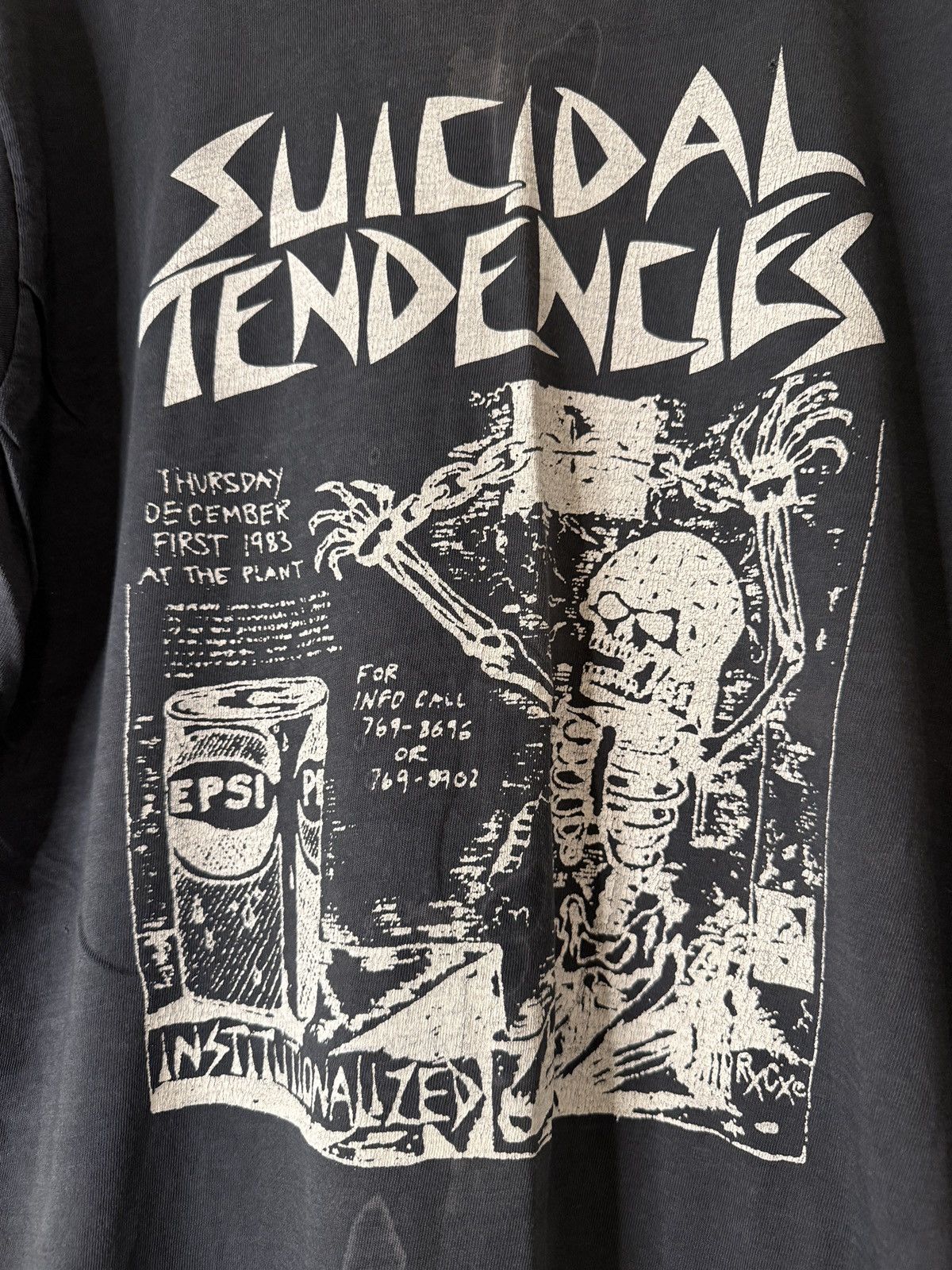 Band Tees Suicidal Tendencies institutionalized flyer tee Size US L / EU 52-54 / 3 - 2 Thumbnail