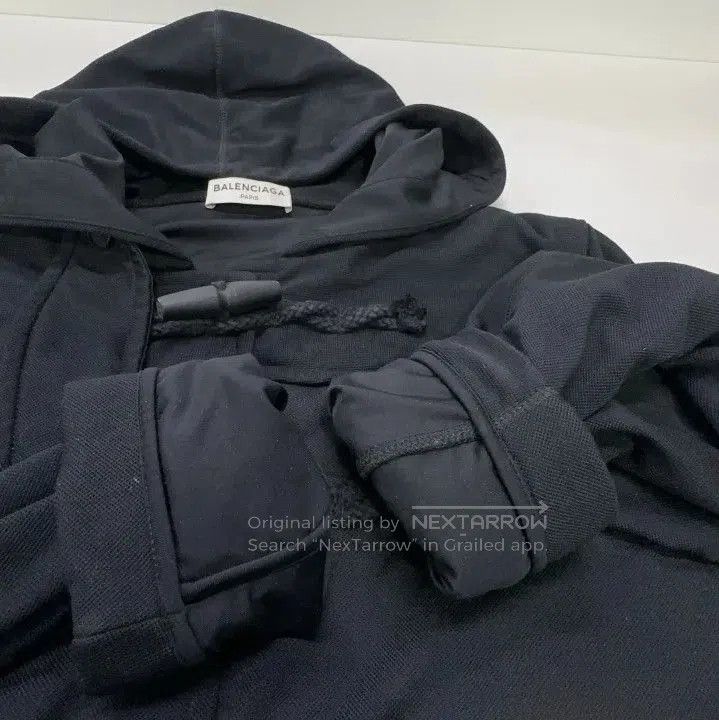 Balenciaga Balenciaga Hooded Black Jacket for Men. Size US L / EU 52-54 / 3 - 7 Thumbnail