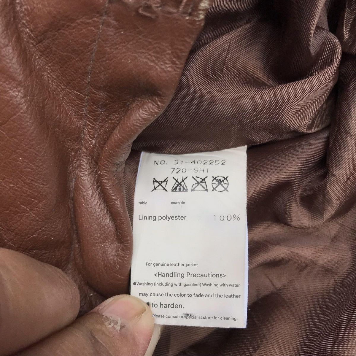 Genuine Leather × SHIPS Vintage Ships Genuine Leather Biker Jacket Racing Size S / US 4 / IT 40 - 13 Thumbnail