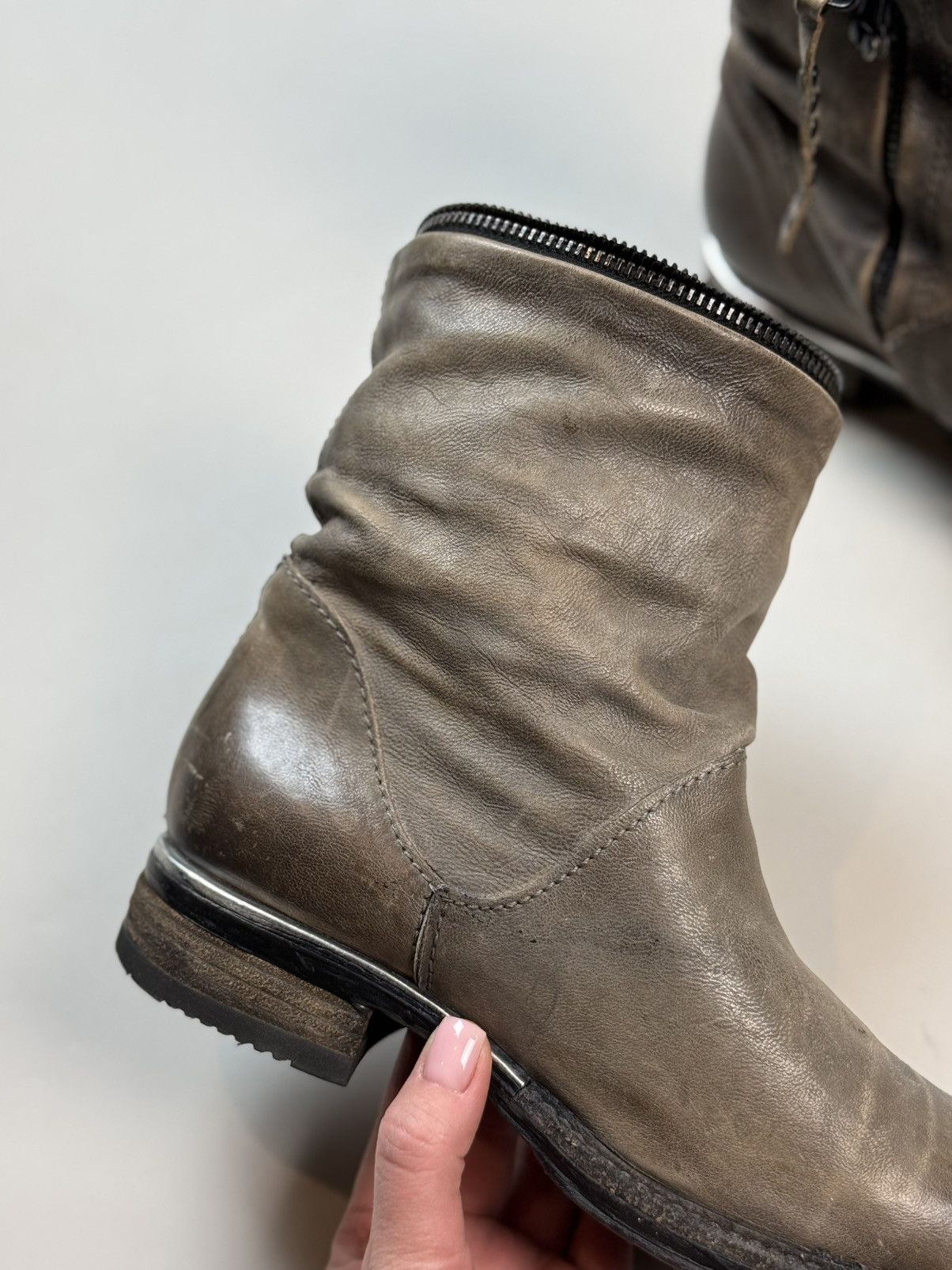 A.S.98 A.S. 98 Airstep Avant-Garde Leather Combat Boots Shoes Size US 7 / IT 37 - 8 Thumbnail