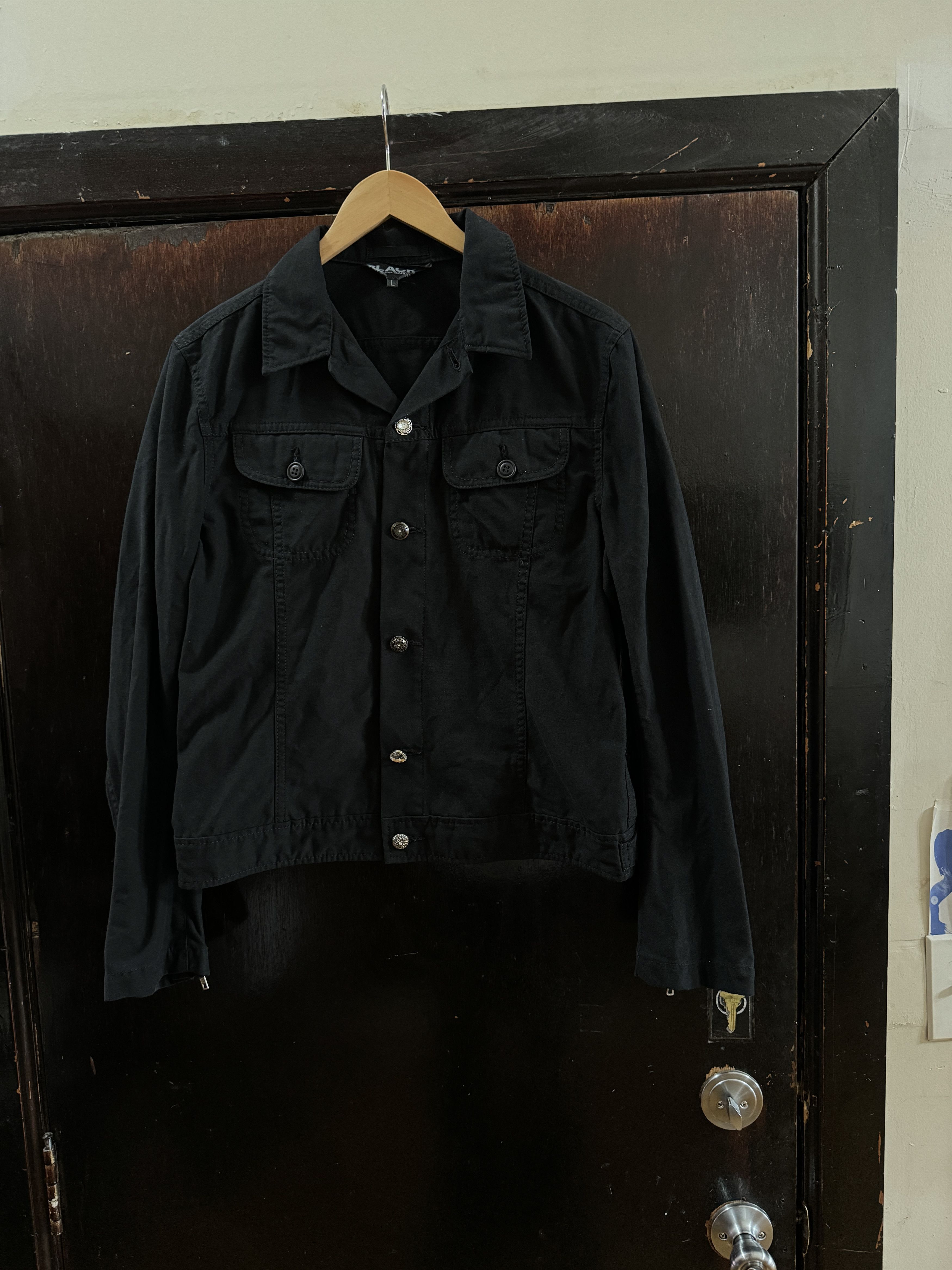 CDG Black Light Trucker Jacket