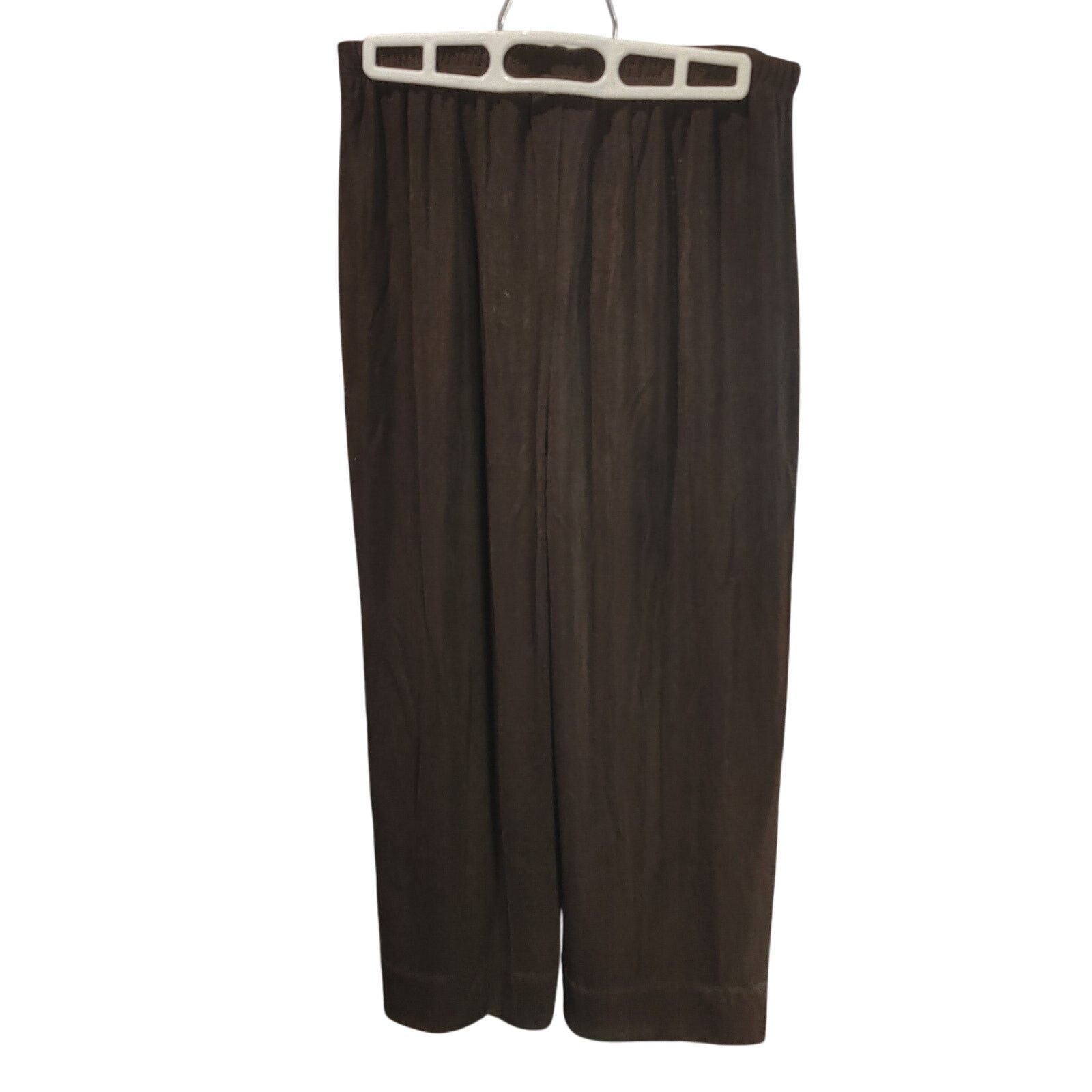 Chicos Chico's Travelers Women's 1 Dark Brown Wide Leg Pants Size 31" - 3 Thumbnail
