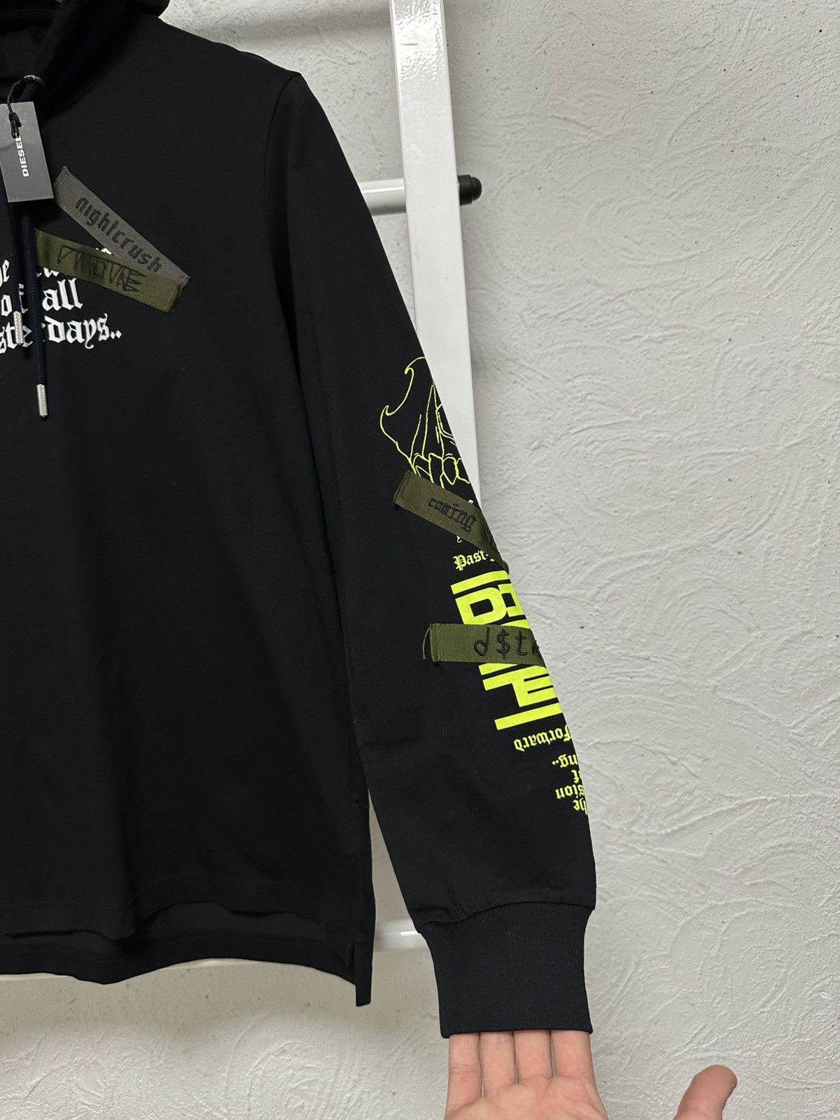 Diesel Diesel Avant-Garde Black Hoodie Size S Size US S / EU 44-46 / 1 - 3 Thumbnail