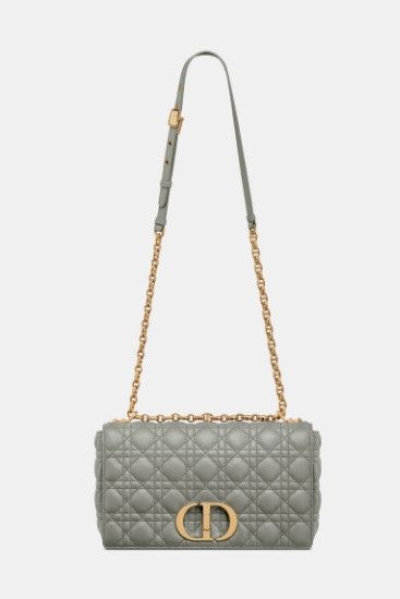Dior o1w1db11024Size: OS / Large Caro Bag in Stone Grey Size ONE SIZE - 4 Thumbnail