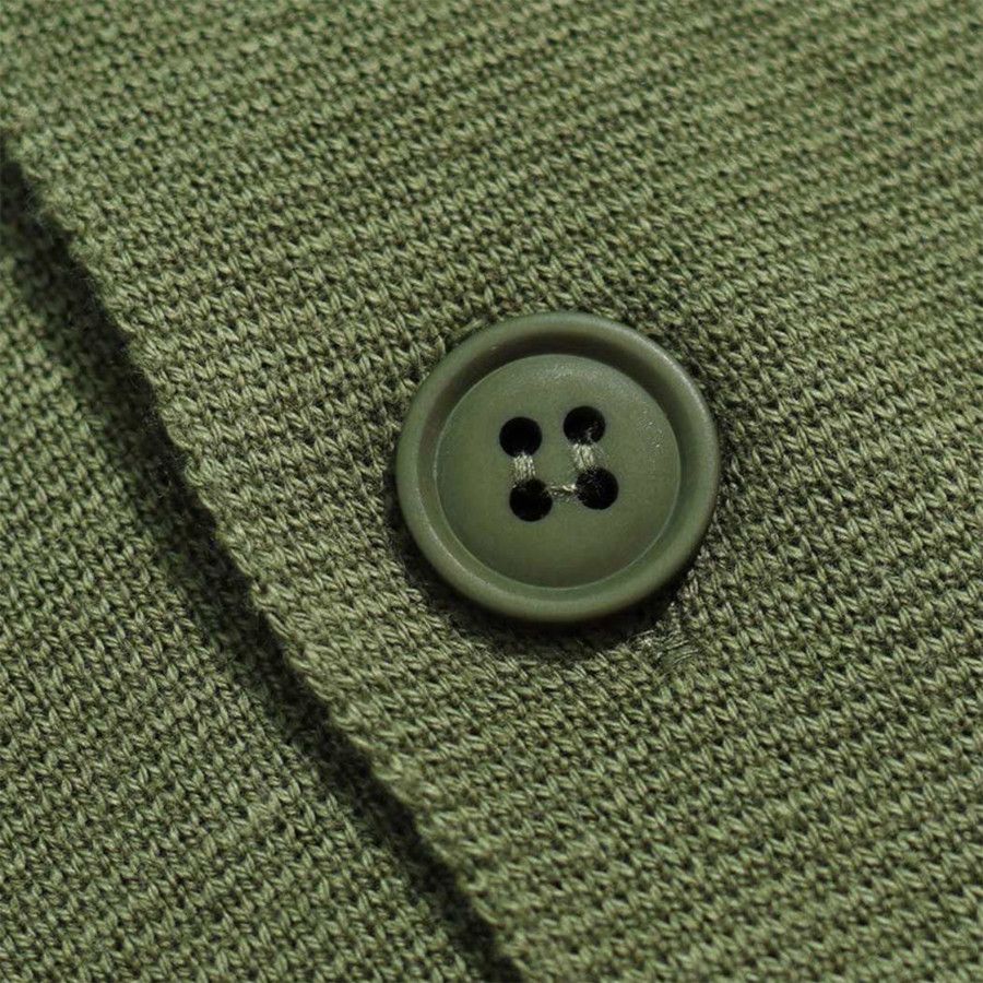 Far Afield MOSS GREEN KNIT STATION CARDIGAN JACKET Size US M / EU 48-50 / 2 - 2 Thumbnail