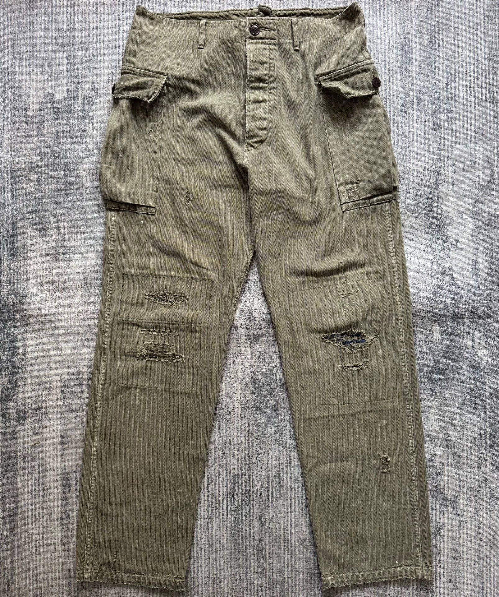 Visvim VISVIM 18SS VETERANS PANTS CRASH olive 3 Size US 34 / EU 50 - 1 Thumbnail