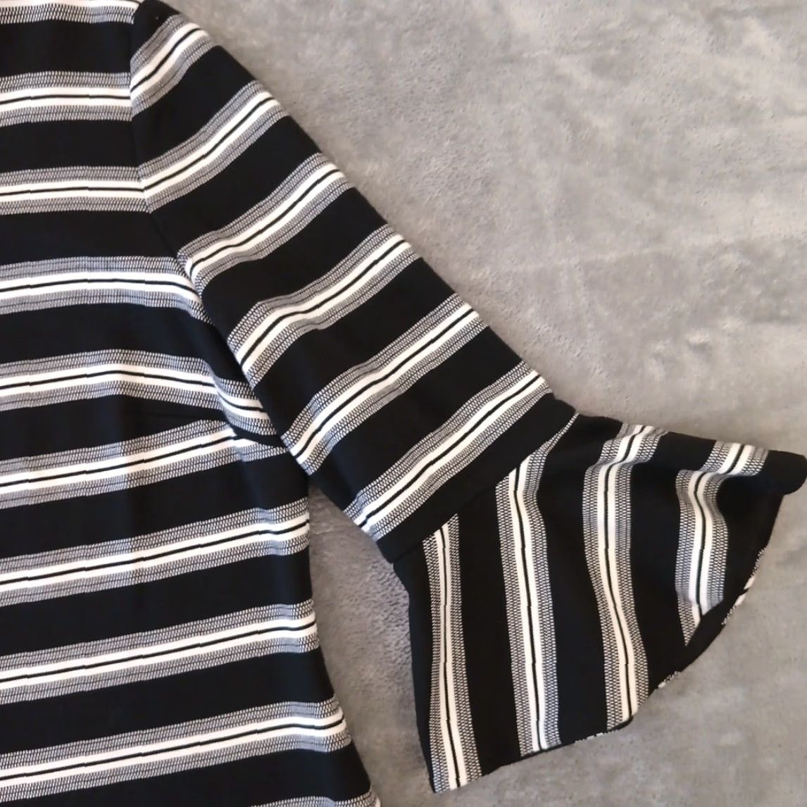 Calvin Klein Calvin Klein Sheath Dress Black Knit 3/4 Bell Sleeve Knee Length Size 16 Women Regular Vintage No Size XXL / US 16-18 / IT 52-54 - 4 Thumbnail