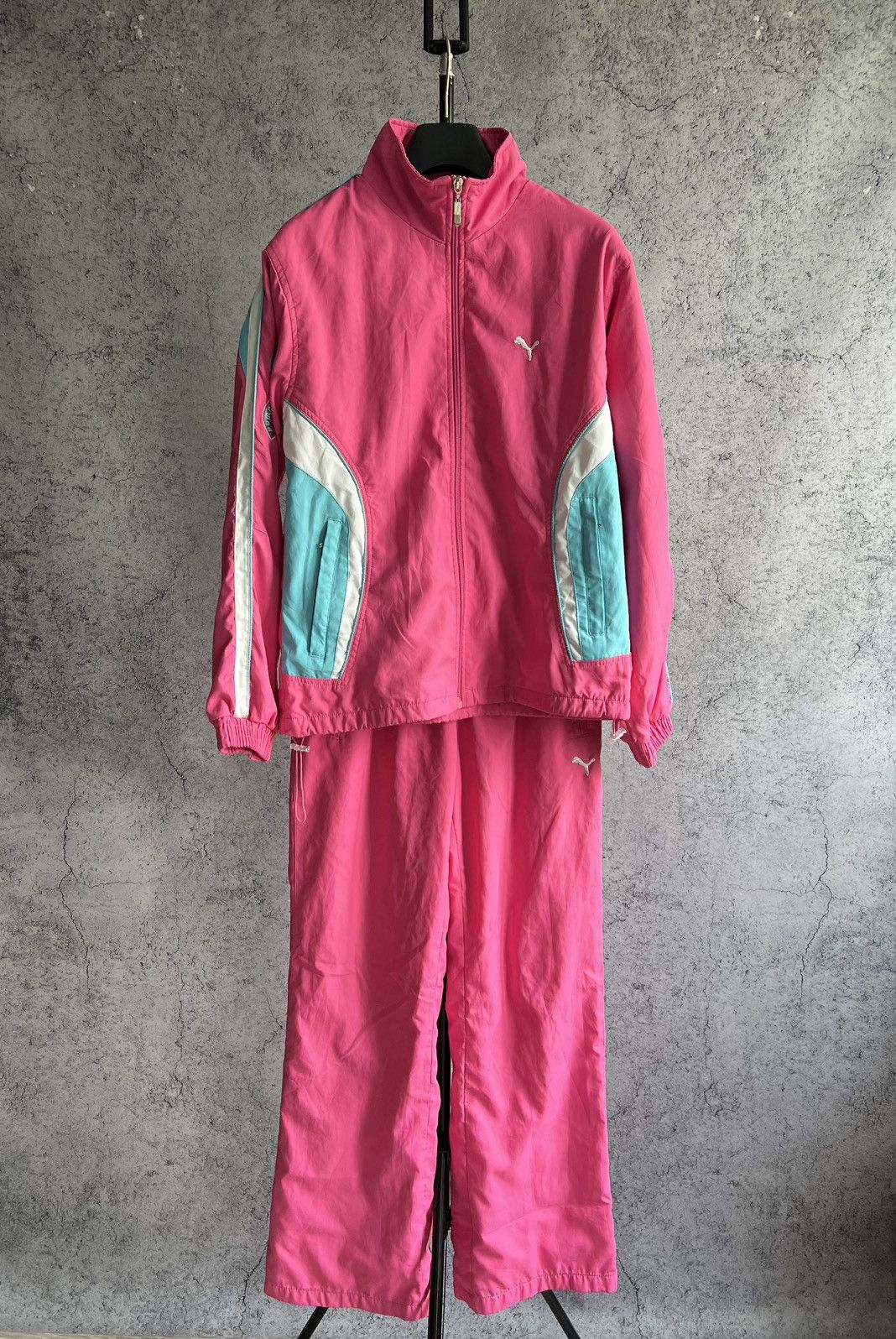 Vintage Puma Tracksuit 2000s Y2K Jacket and Pants Teens/kids