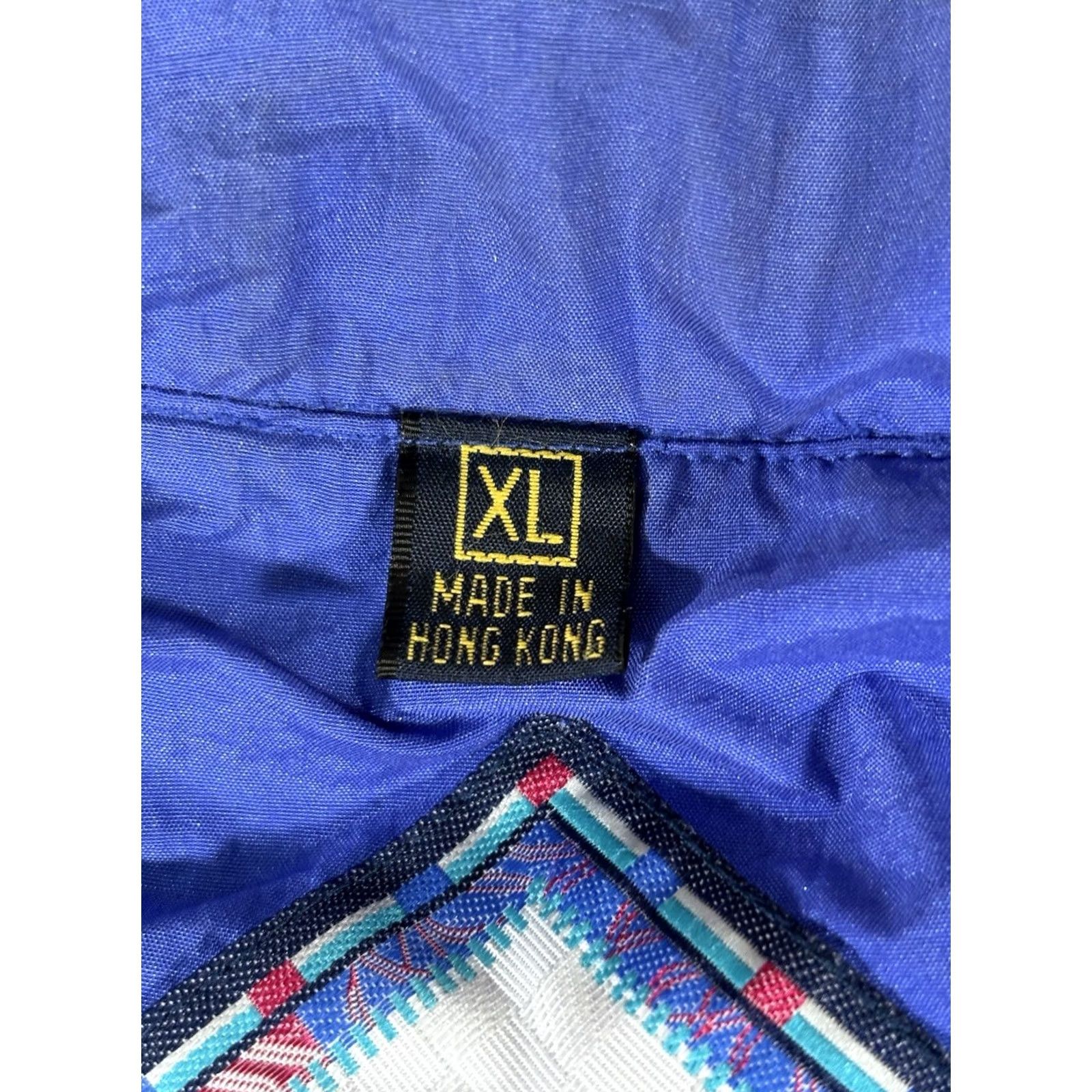 Etro VINTAGE Empress Casino Jacket Turquoise Retro W/ Zippered Hood • Adult Size XL Mens Womens Unisex Adults 90s 80s USA Logo Embroidered Full Zip Jacket Size US XL / EU 56 / 4 - 3 Thumbnail