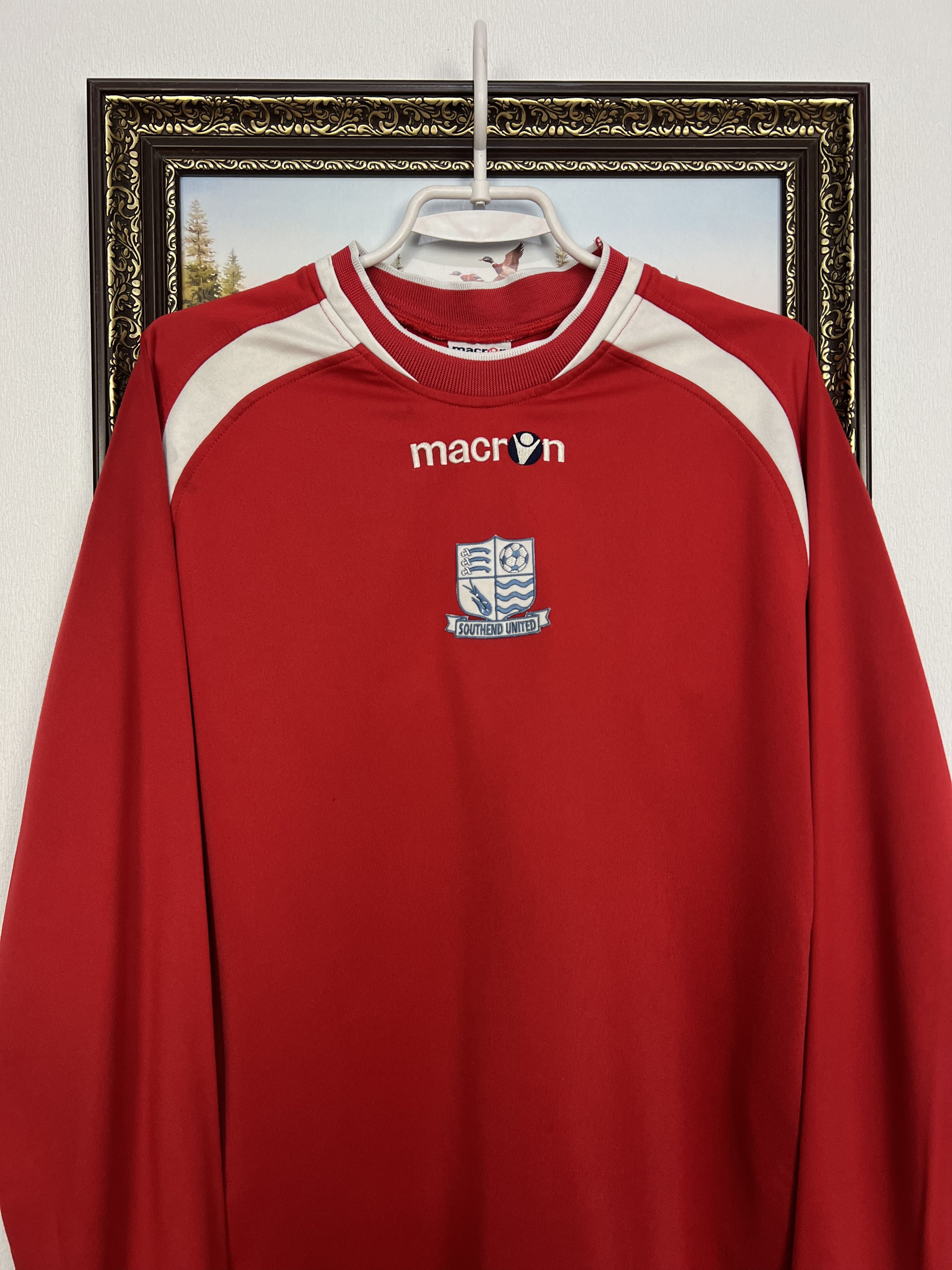 Macron Southend United Football Train Sweatshirt Soccer Track Top Size US M / EU 48-50 / 2 - 2 Thumbnail
