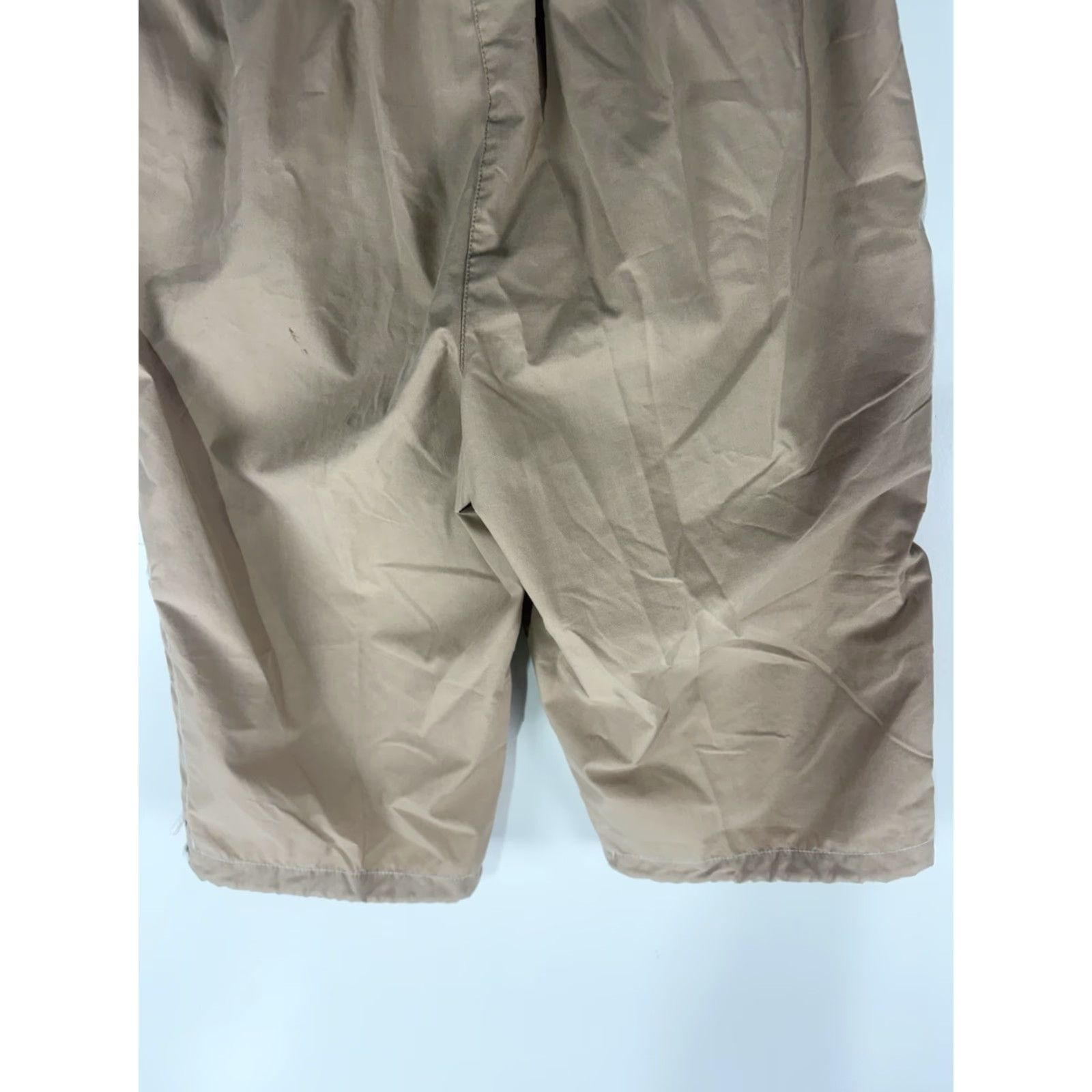 Vintage Fuda Cropped Pants Womens M Tan Wide-Leg Lightweight Drawstring Waist/Legs Modern City Beach 90s? Size 32" / US 10 / IT 46 - 7 Thumbnail