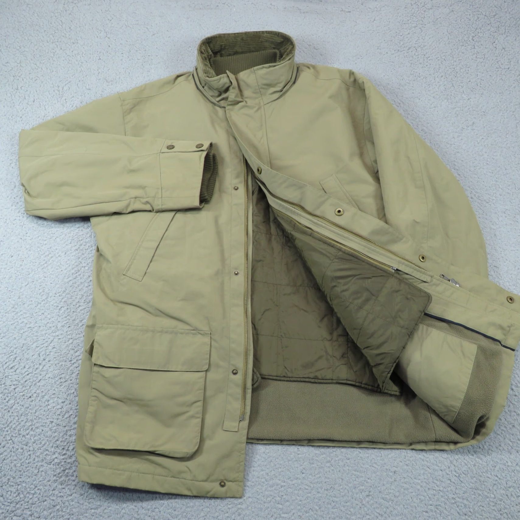 Charles Tyrwhitt Charles Tyrwhitt Jacket Mens Large 3-in-1 Quilted Gilet Removable Vest Hood Stow Size US L / EU 52-54 / 3 - 2 Thumbnail