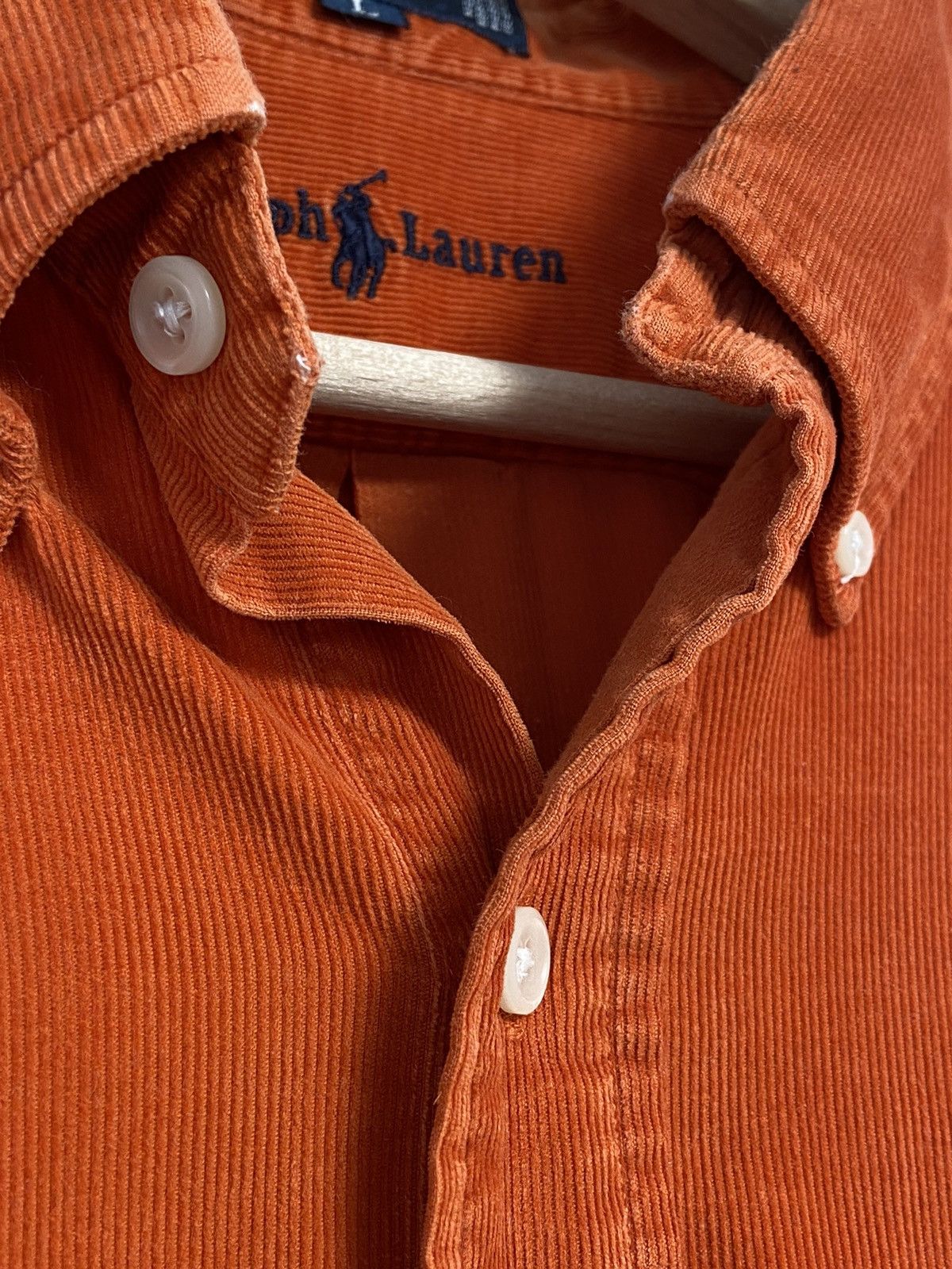 Vintage Polo Ralph Lauren Vintage Button Up Orange 🍊 Size US L / EU 52-54 / 3 - 11 Thumbnail