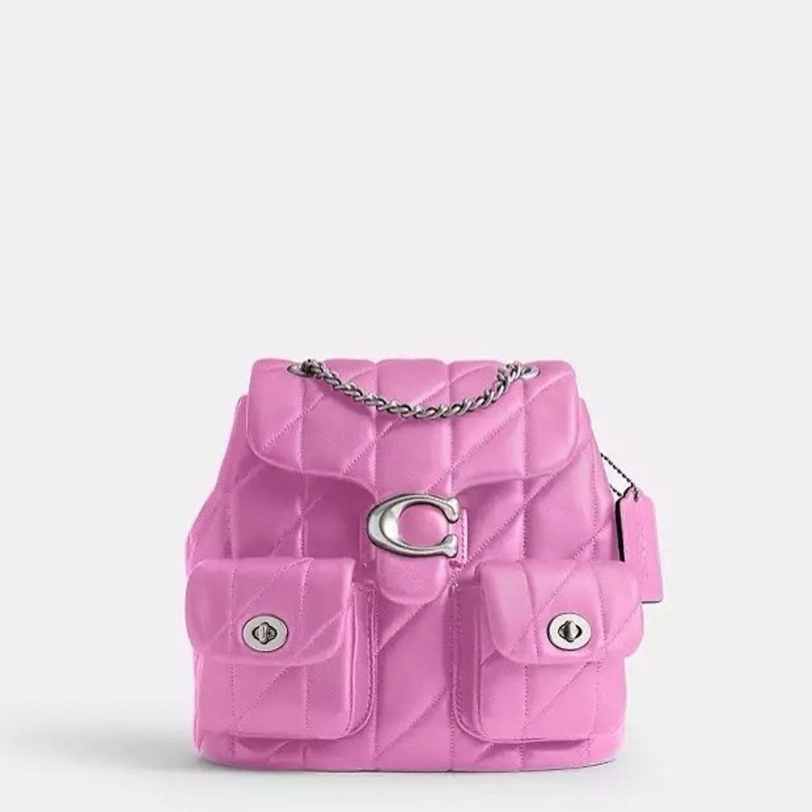 Coach NWT Coach Tabby Backpack Pillow Fuschia Leather CU076 Size ONE SIZE - 9 Thumbnail