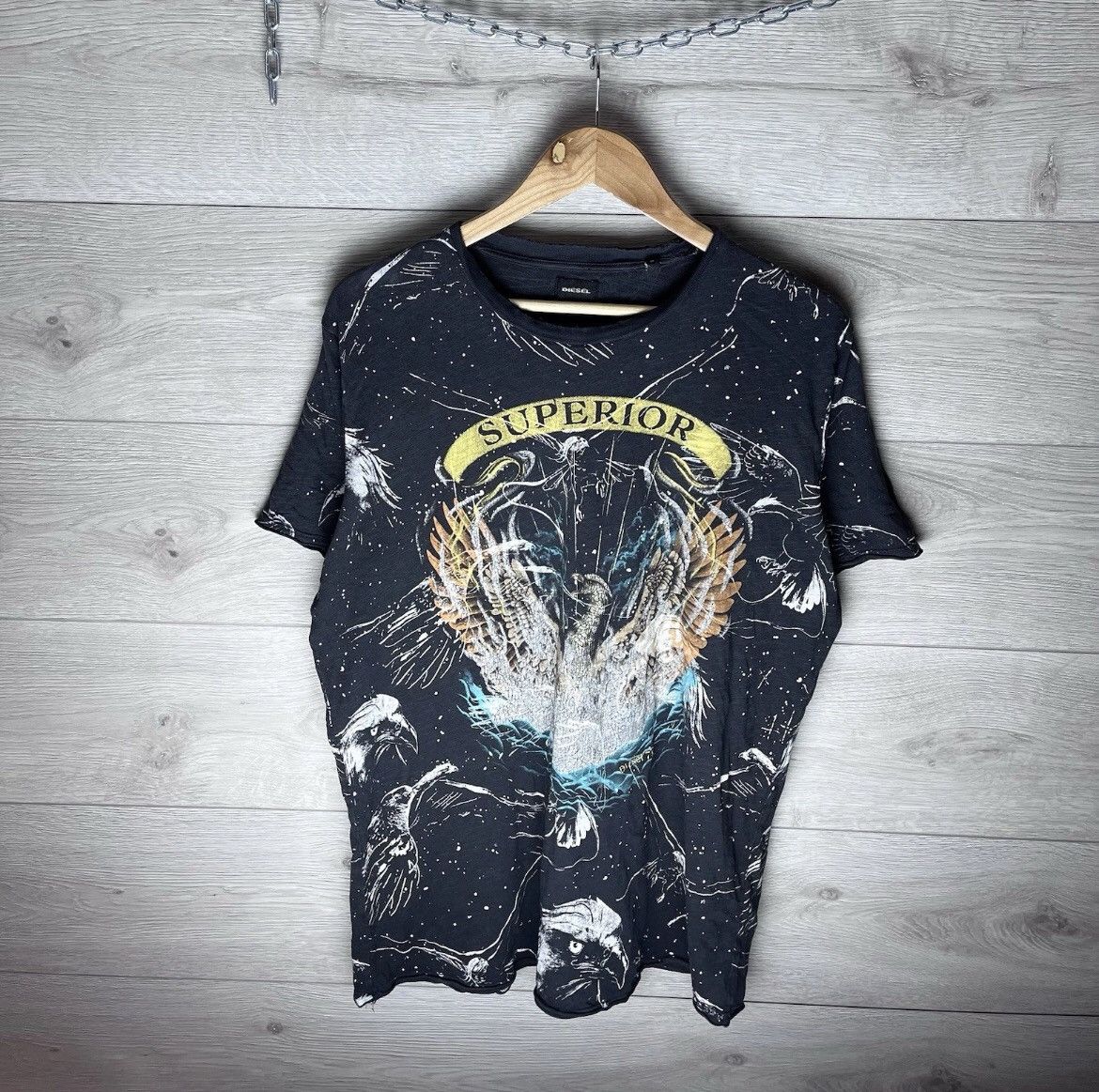 Diesel MENS T-SHIRT DIESEL VINTAGE SIZE L Y2K JAPAN BIG LODO Size US L / EU 52-54 / 3 - 1 Thumbnail