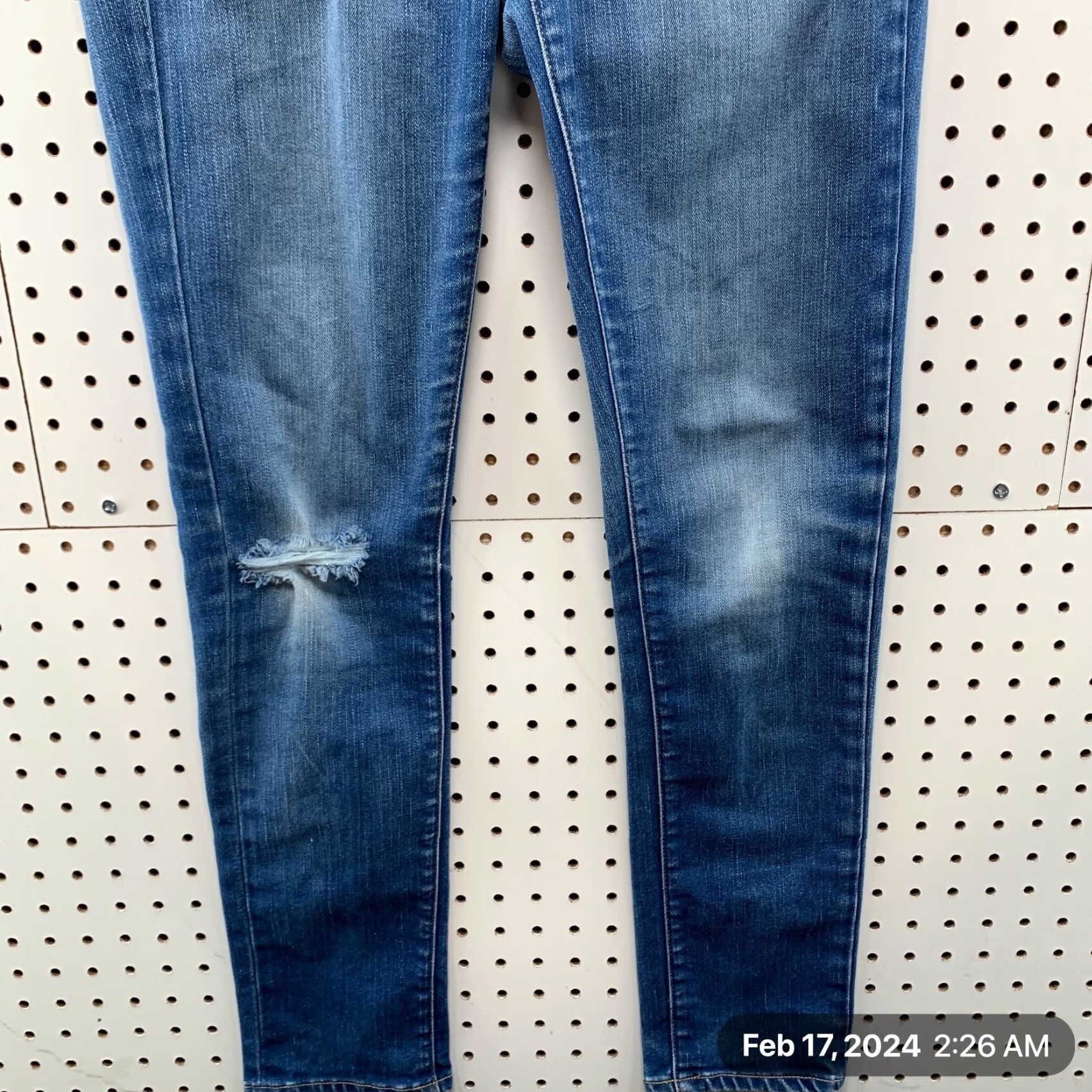 Paige Paige Jeans Women’s Slim Skyline Denim Skinny Ankle 28x30.5 Blue Size 27 Stretch Regular Womens Size 27" / US 4 / IT 40 - 5 Thumbnail
