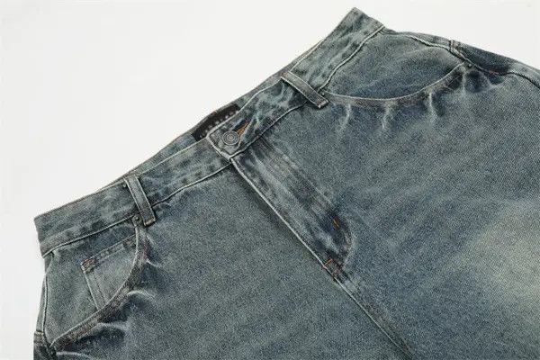 VIBE American retro washed workwear patchwork scimitar jeans Size US 32 / EU 48 - 4 Thumbnail