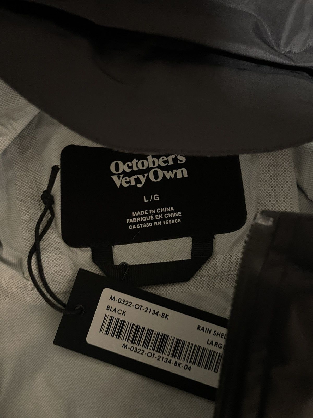 October's Very Own OVO RAIN SHELL Size US L / EU 52-54 / 3 - 5 Thumbnail