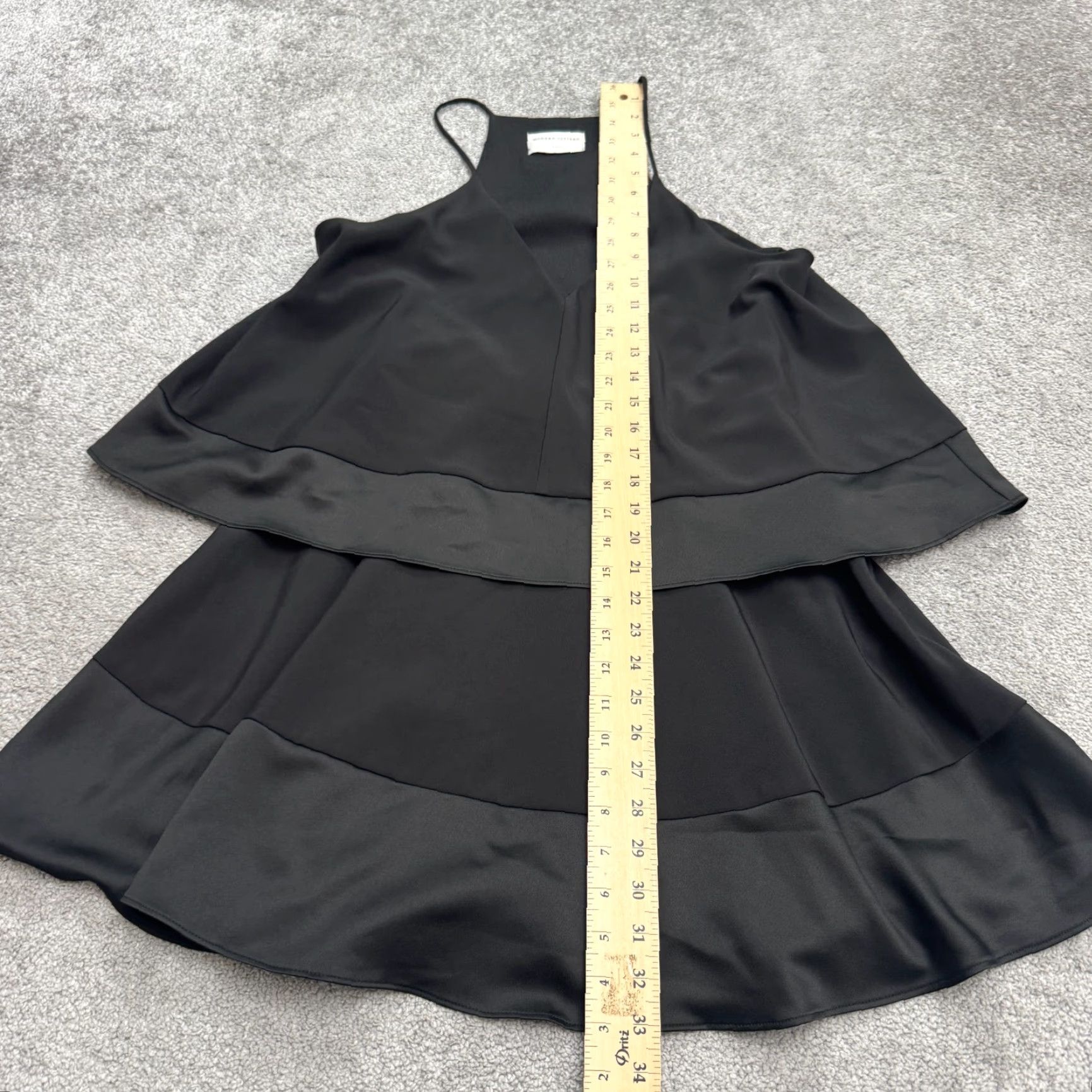 Citizen Modern Citizen Halter Satin A-Line Mini Dress Womens Large Black Size L / US 10 / IT 46 - 7 Thumbnail