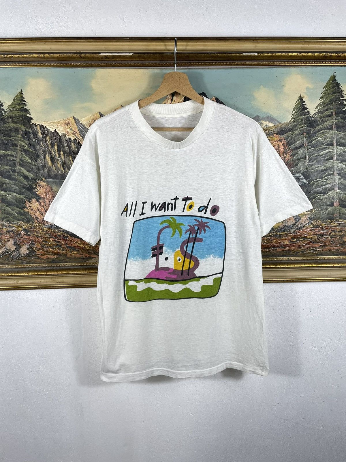 Vintage Vintage Retro 90s Humor All I Want T-Shirt Tees baggy Size US S / EU 44-46 / 1 - 1 Thumbnail