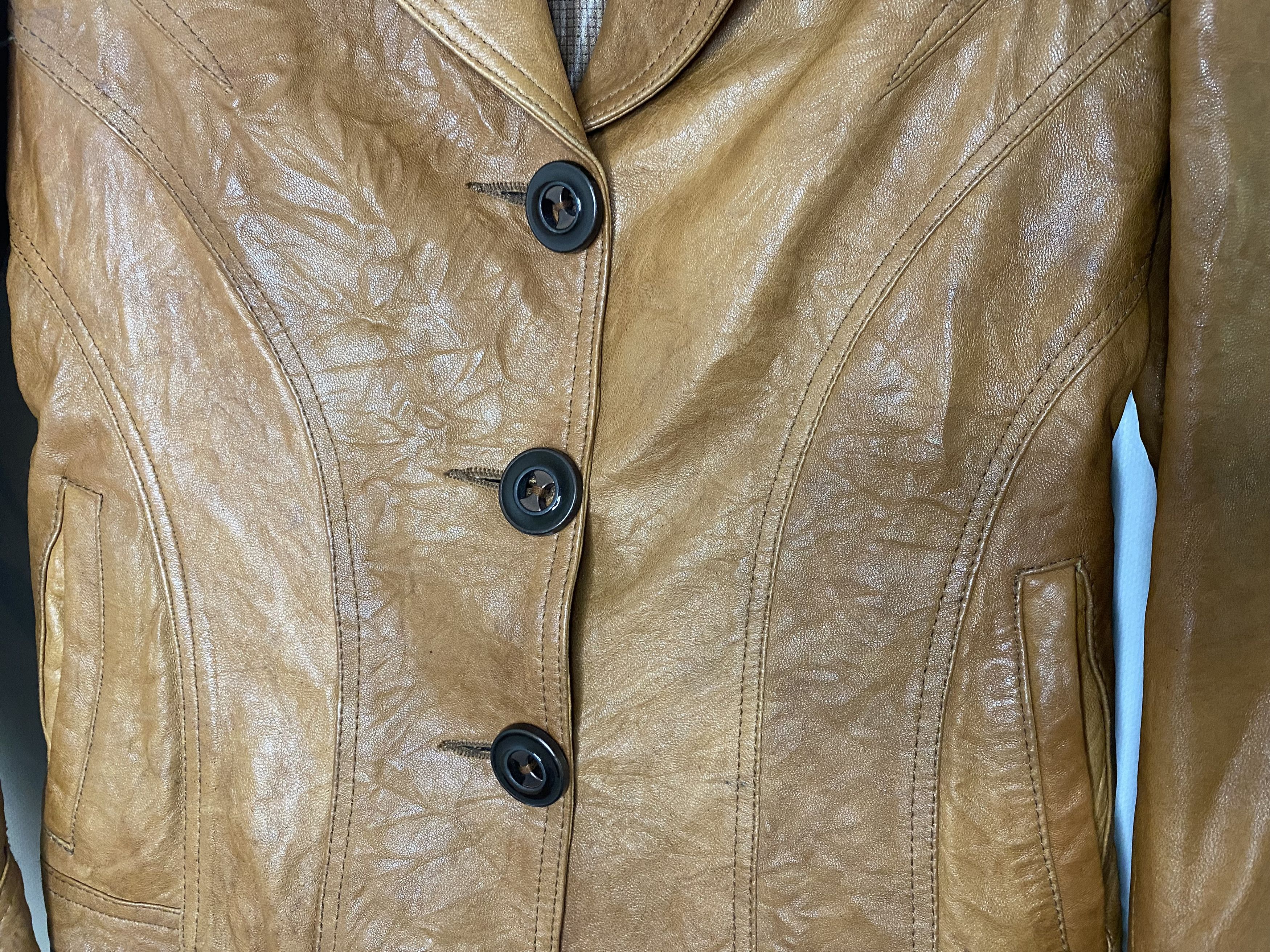 Dolce & Gabbana × Vintage DOLCE & GABBANA LEATHER JACKET AUTHENTIC WOMEN SIZE 38 Size XS / US 0-2 / IT 36-38 - 4 Thumbnail