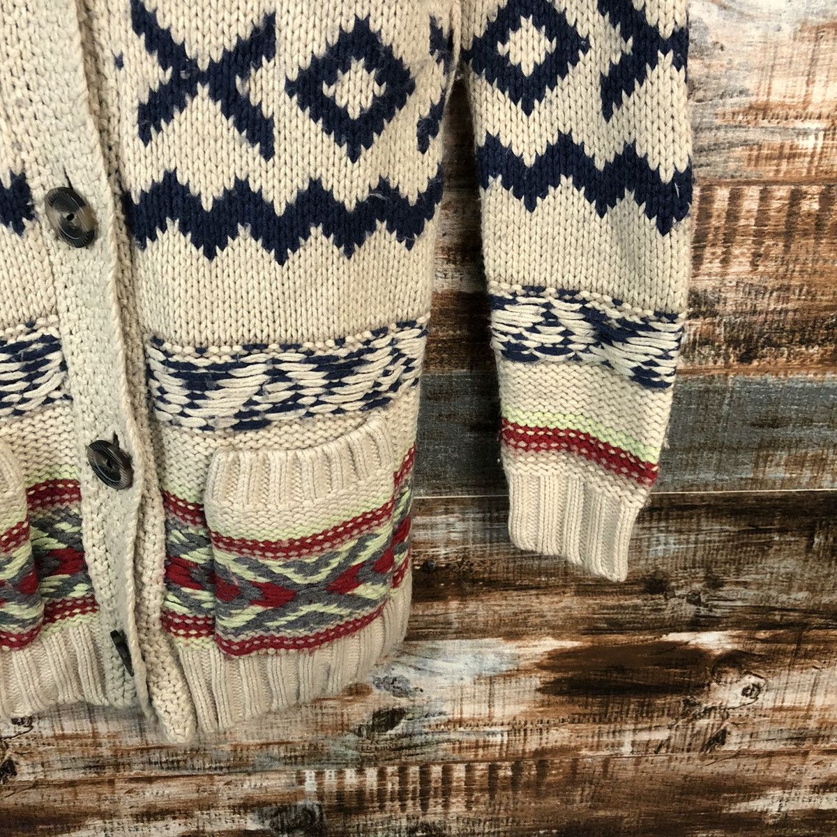 Japanese Brand Basic Home Brown art Cardigan Knitwear #A1490 Size S / US 4 / IT 40 - 8 Thumbnail