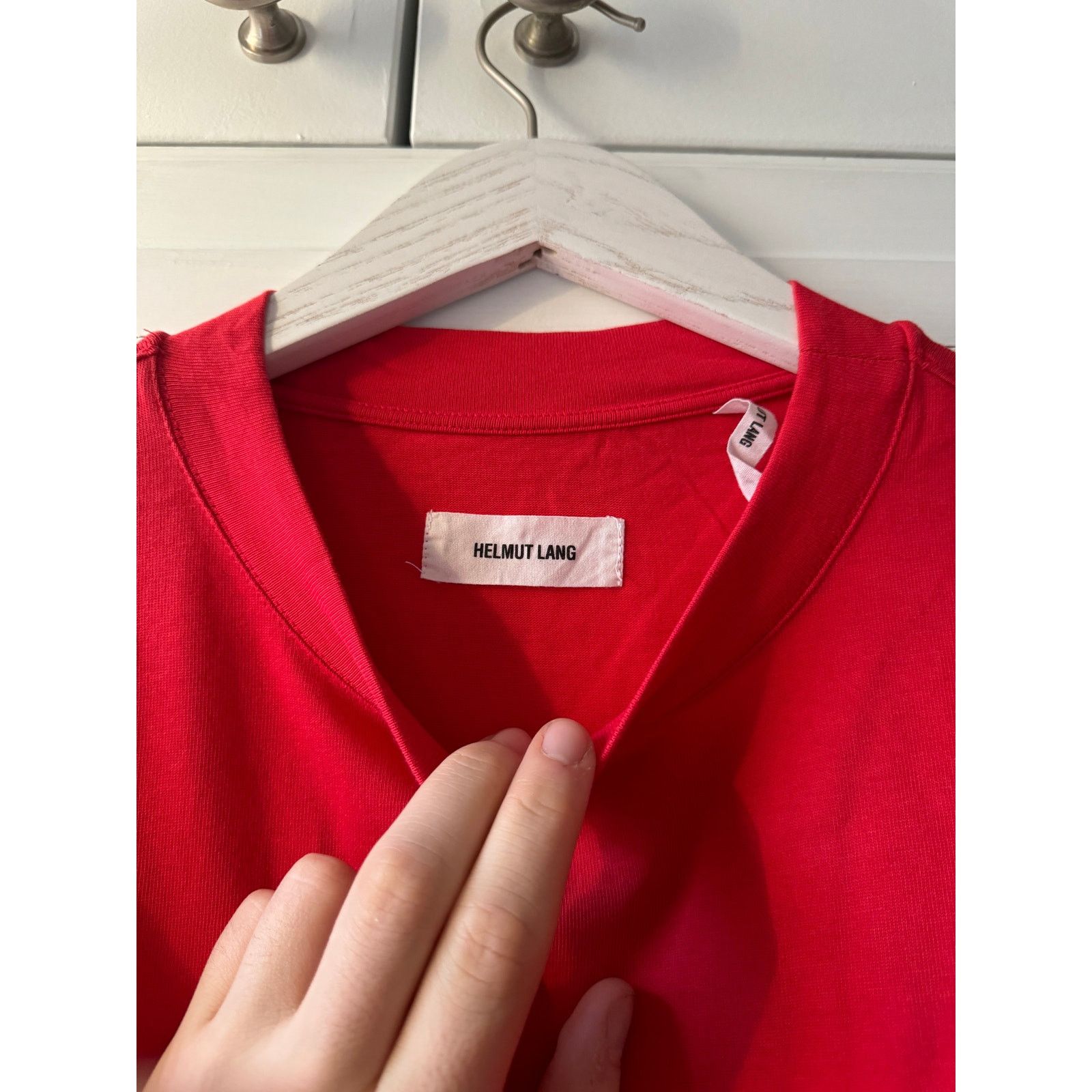 Helmut Lang Red Shirt Size US L / EU 52-54 / 3 - 2 Thumbnail