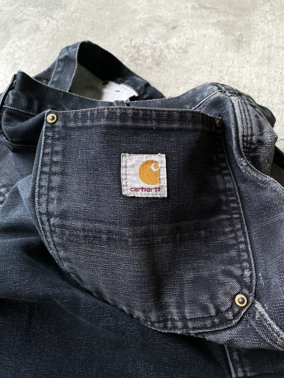 Carhartt Distressed Faded Vintage Carhartt Double Knee B01 Black Size US 36 / EU 52 - 6 Thumbnail