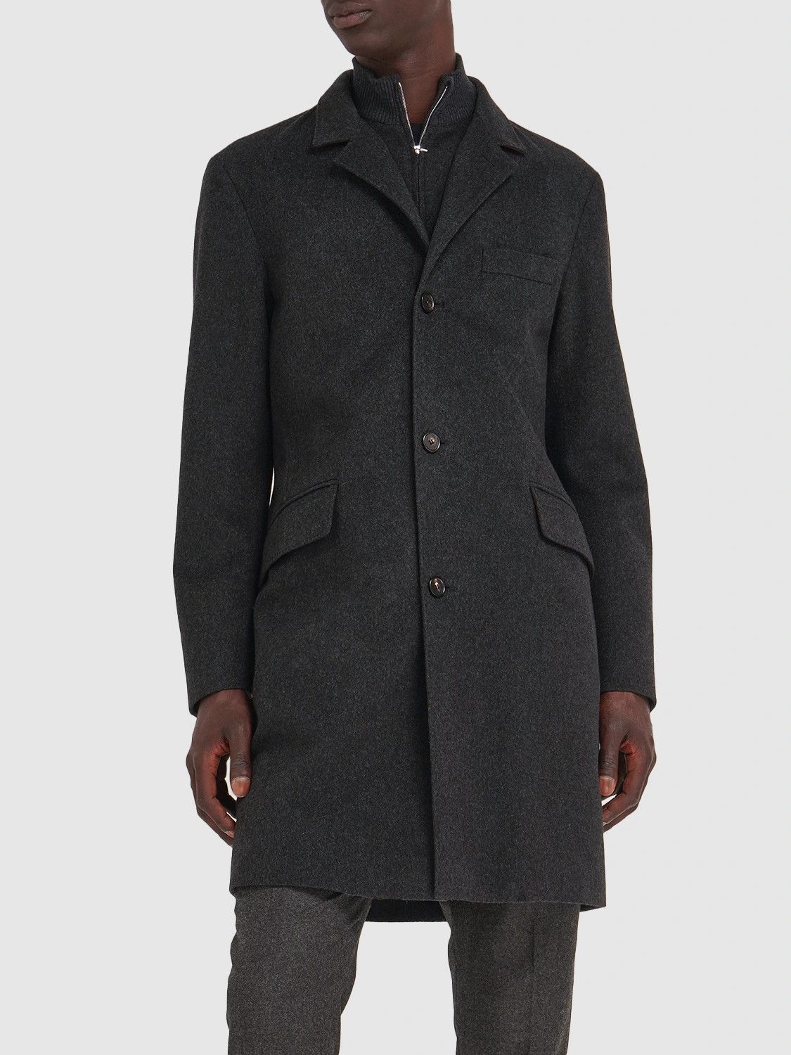 Loro Piana o1w1db10824 Martingala Cashmere Coat in Black Size US S / EU 44-46 / 1 - 2 Thumbnail
