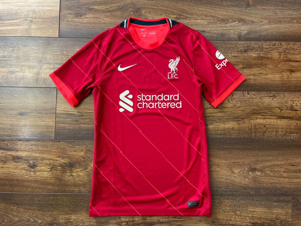 Nike 2021-2022 Liverpool Home Shirt Football Jersey Red Kit Sz S Size US S / EU 44-46 / 1 - 1 Thumbnail
