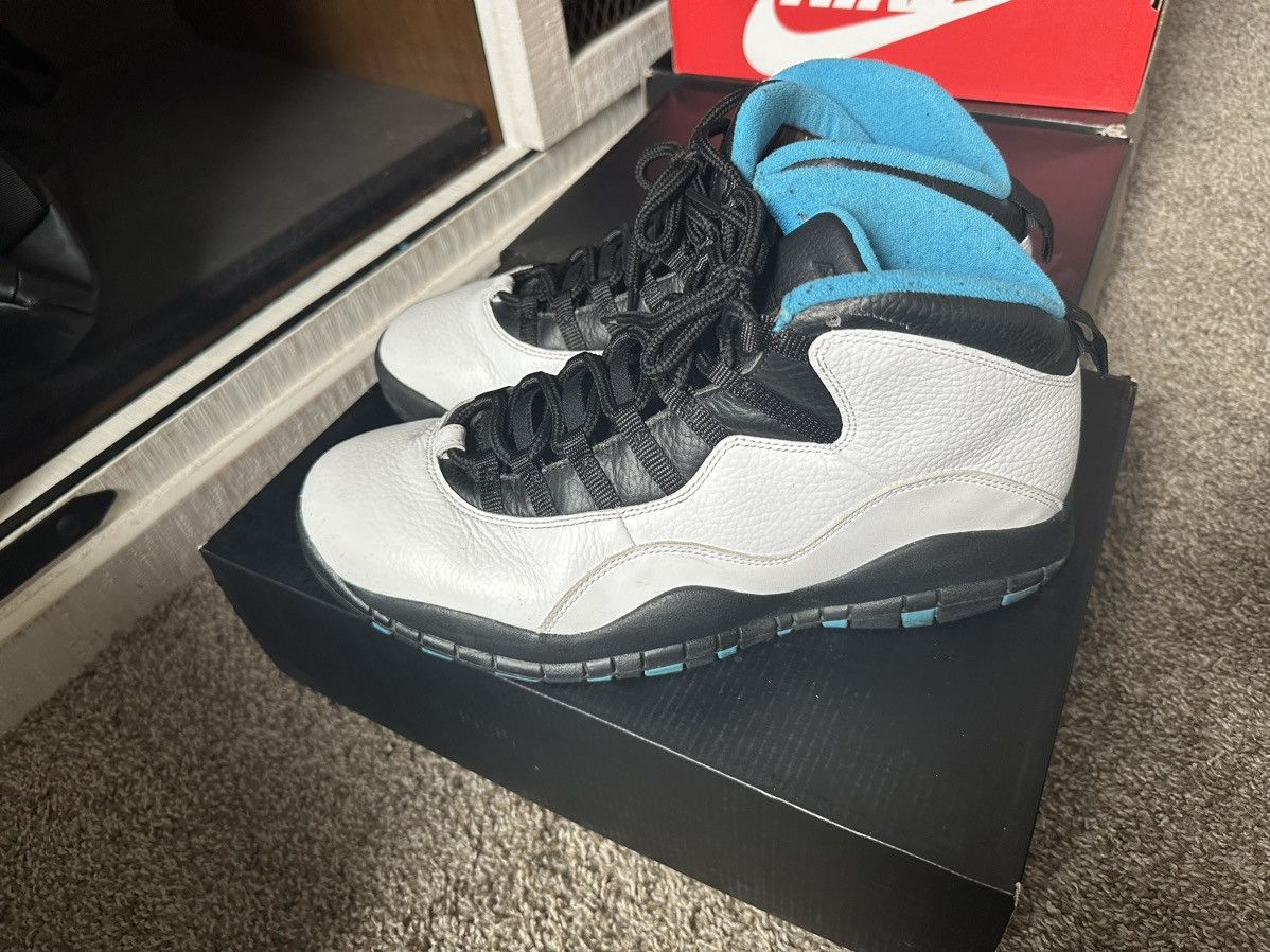 image of Air Jordan 10 “Powder Blue” Size 12 Shoes, Men's