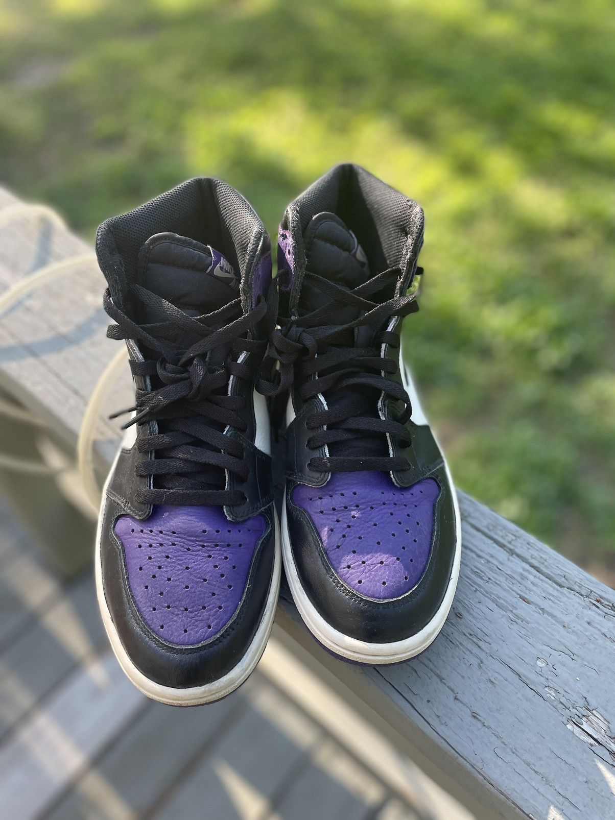 Jordan 1 court purple 1.0 Sz 10.5