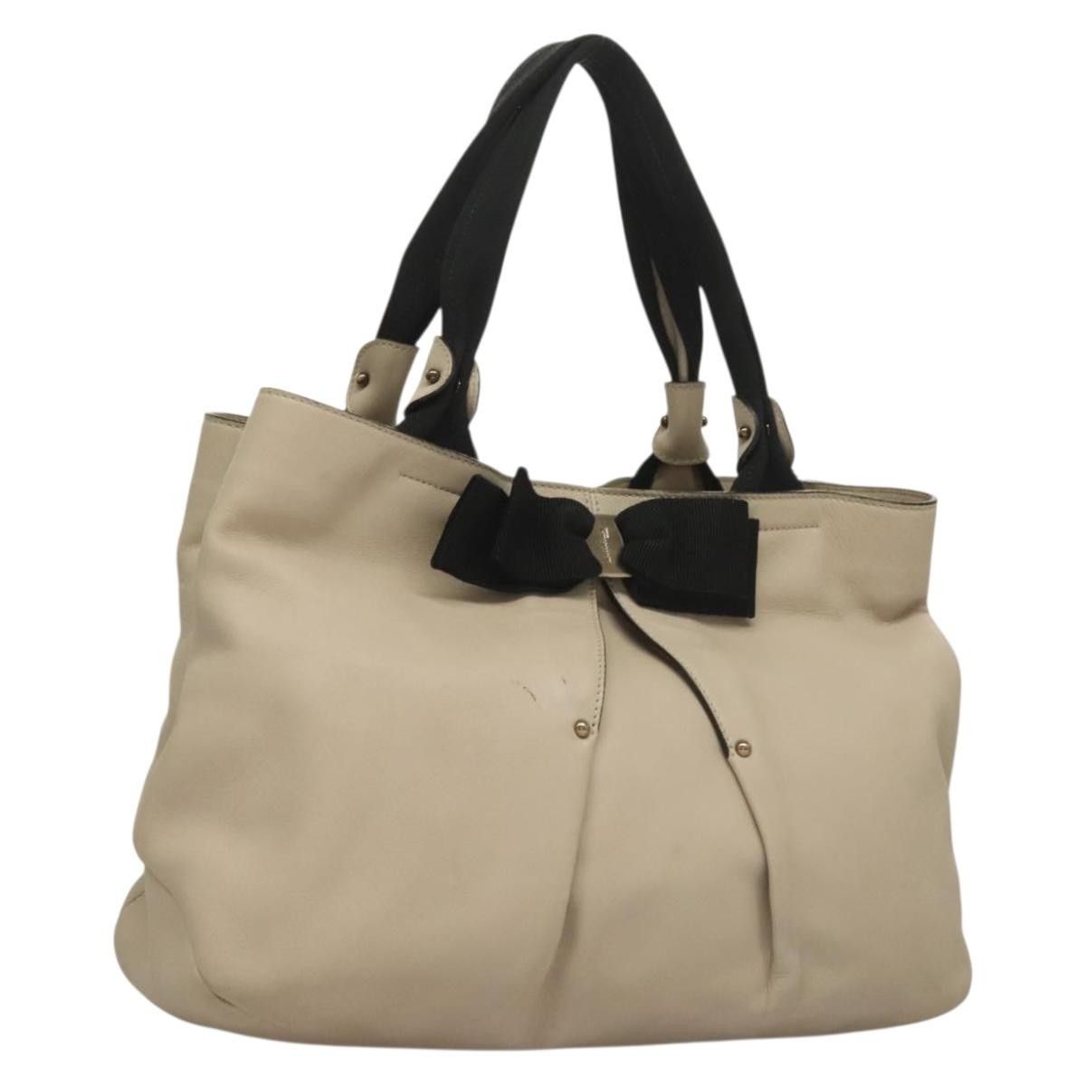 Salvatore Ferragamo Salvatore Ferragamo Vara bow tote Leather Size ONE SIZE - 1 Thumbnail