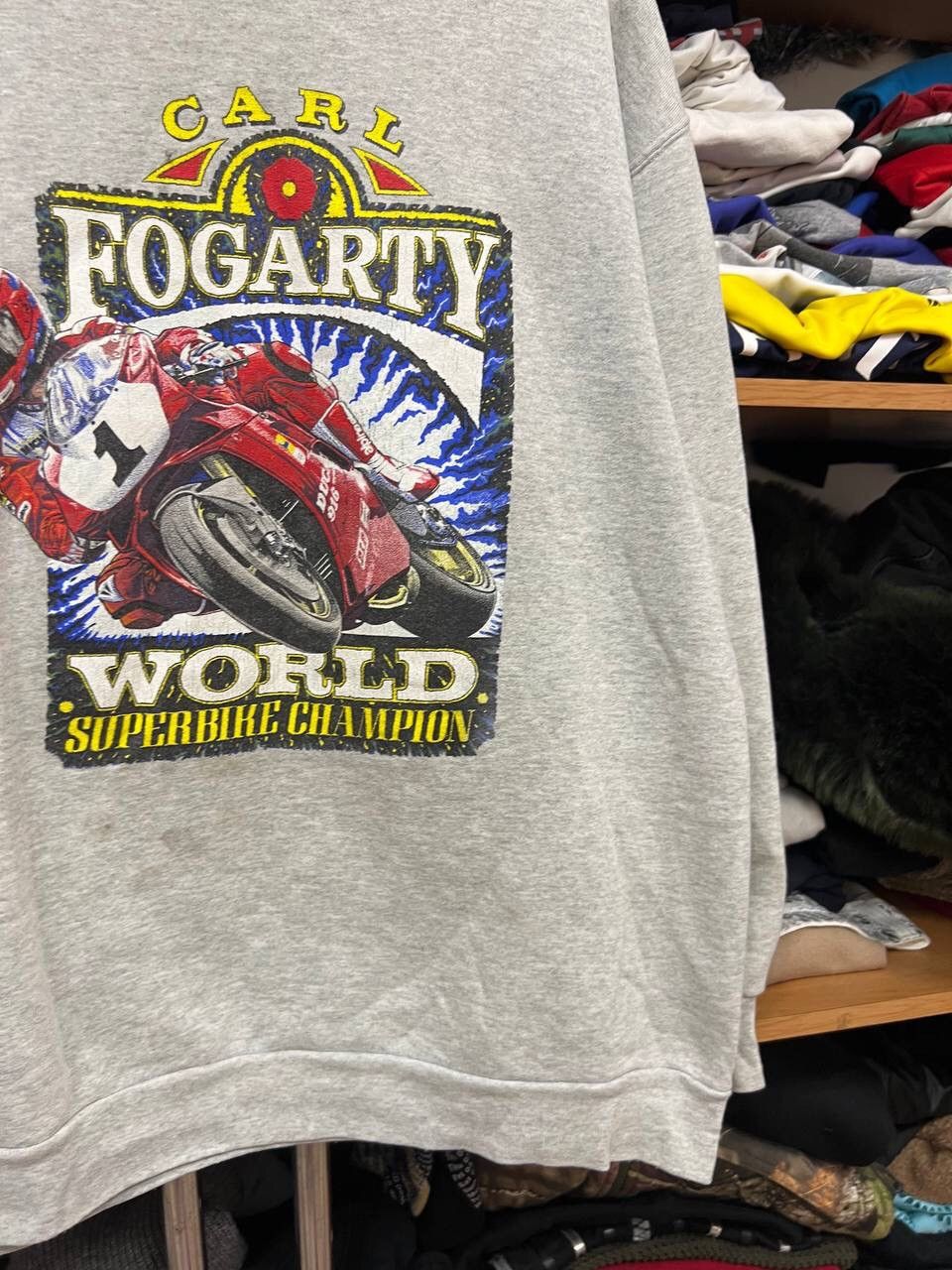 Vintage Vintage Carl Fogarty 916 sweatshirt Size US XL / EU 56 / 4 - 5 Thumbnail
