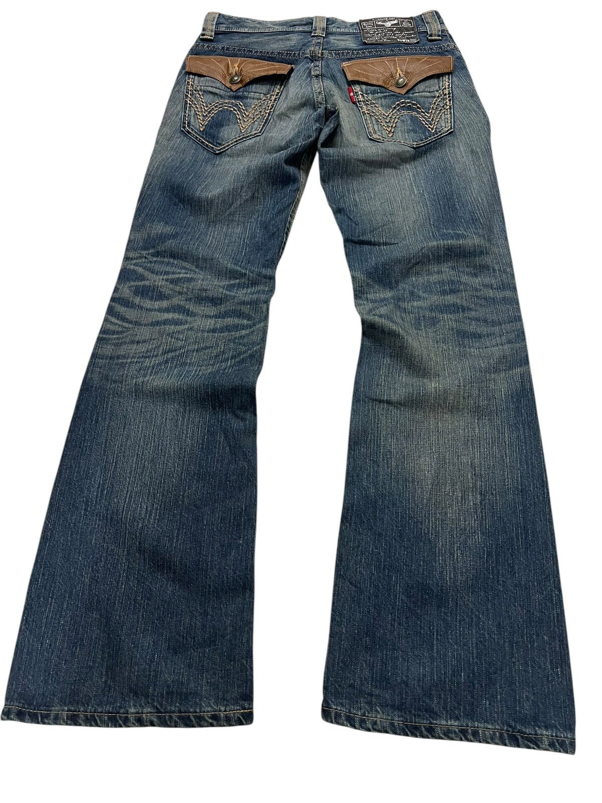 Edwin 💥Flare💥Vintage Edwin XV Mud Wash Clawmark Jean Very Rare Size US 32 / EU 48 - 2 Thumbnail