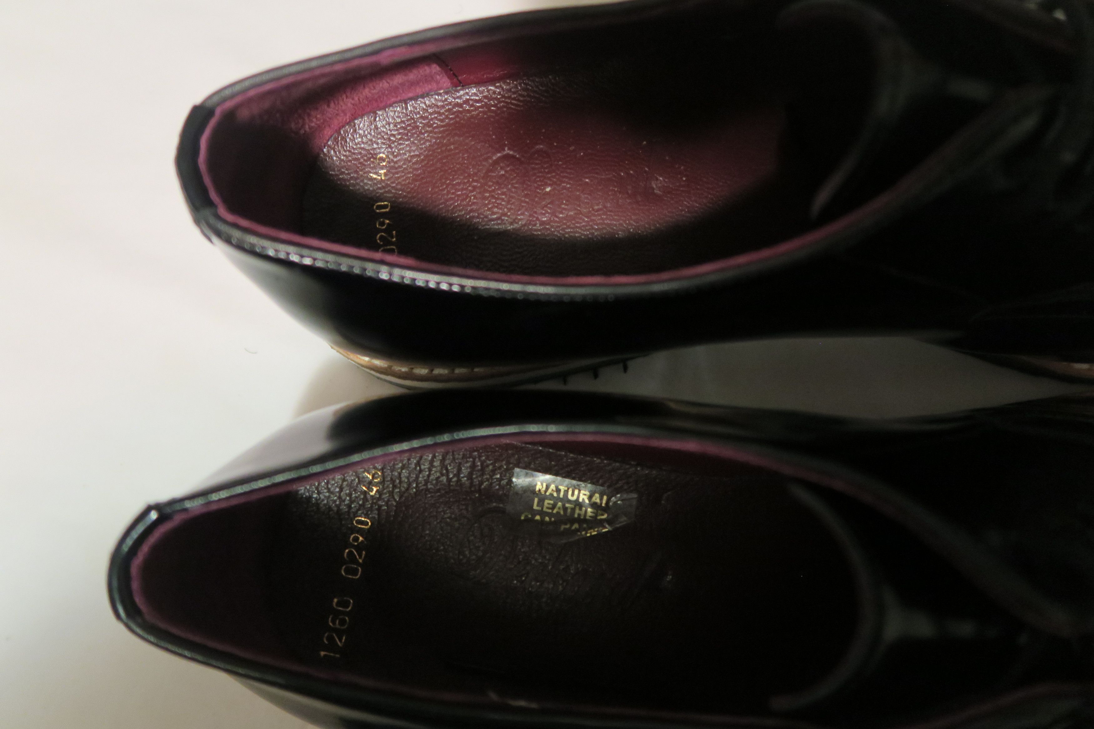 Other Deckard Zeus Oxford Handmade Dress Shoes Patent Platform Size US 13 / EU 46 - 5 Thumbnail