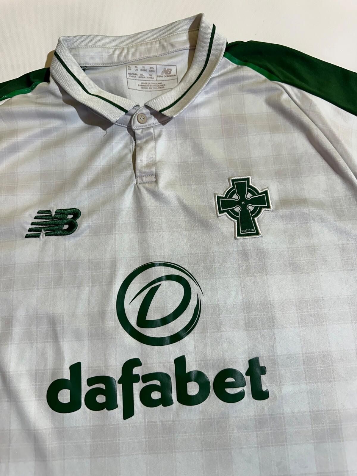 New Balance CELTIC 2018 2019 AWAY SHIRT FOOTBALL SOCCER JERSEY Size US XL / EU 56 / 4 - 3 Thumbnail