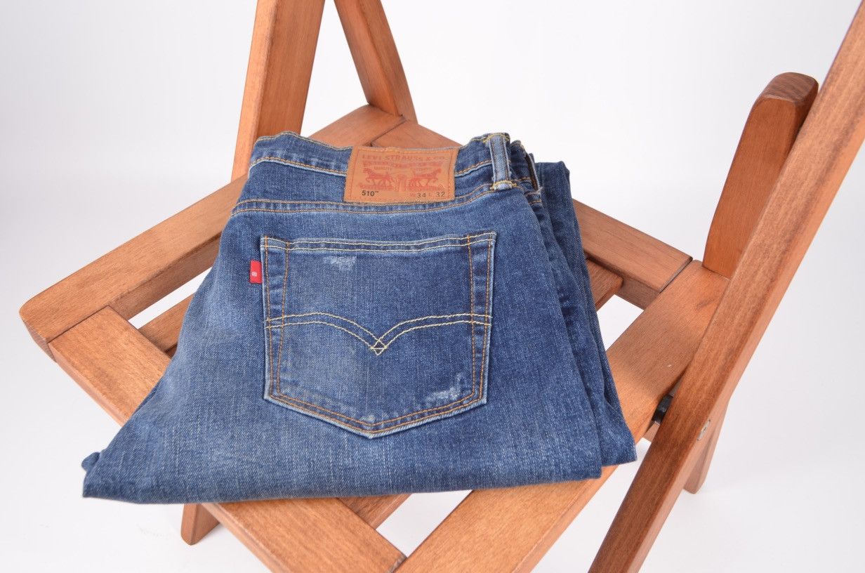 Levi's Vintage LEVIS 510 Distressed Denim Jeans size 34 Size US 34 / EU 50 - 1 Thumbnail