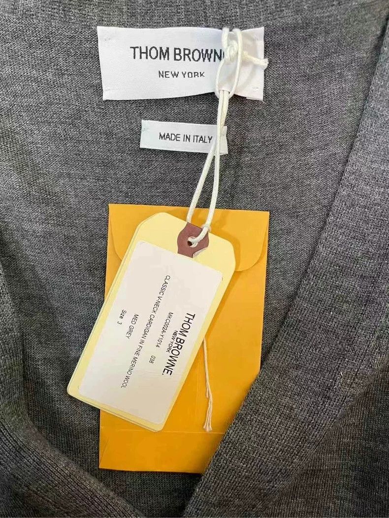 Thom Browne Thom Browne Gray wool sweater Size US L / EU 52-54 / 3 - 5 Thumbnail