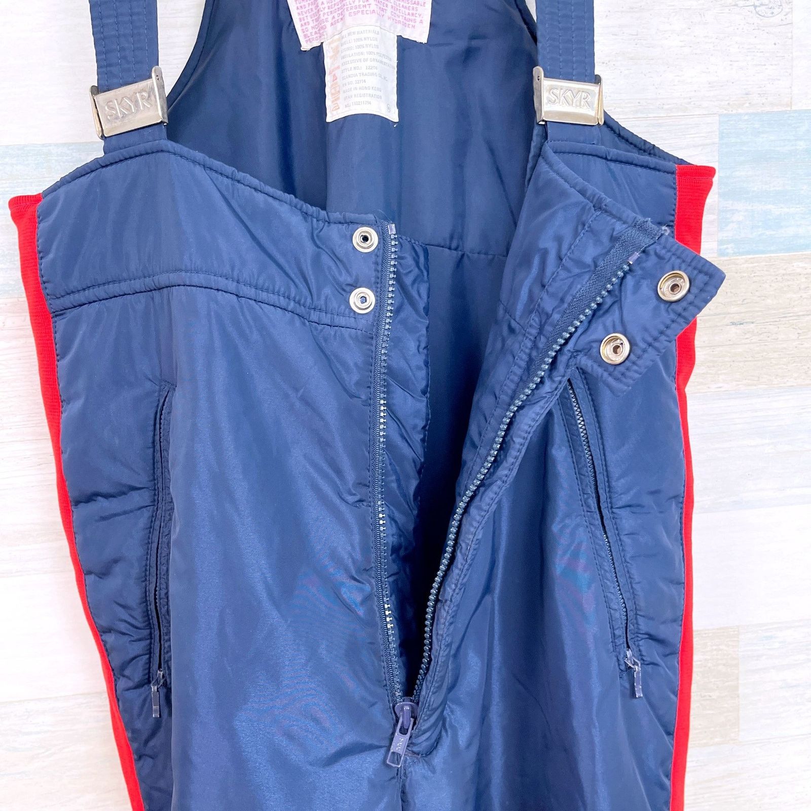 Other SKYR Vintage 70s 80s Ski Bib Jacket Set Blue Red Mens XL Size US XL / EU 56 / 4 - 12 Thumbnail
