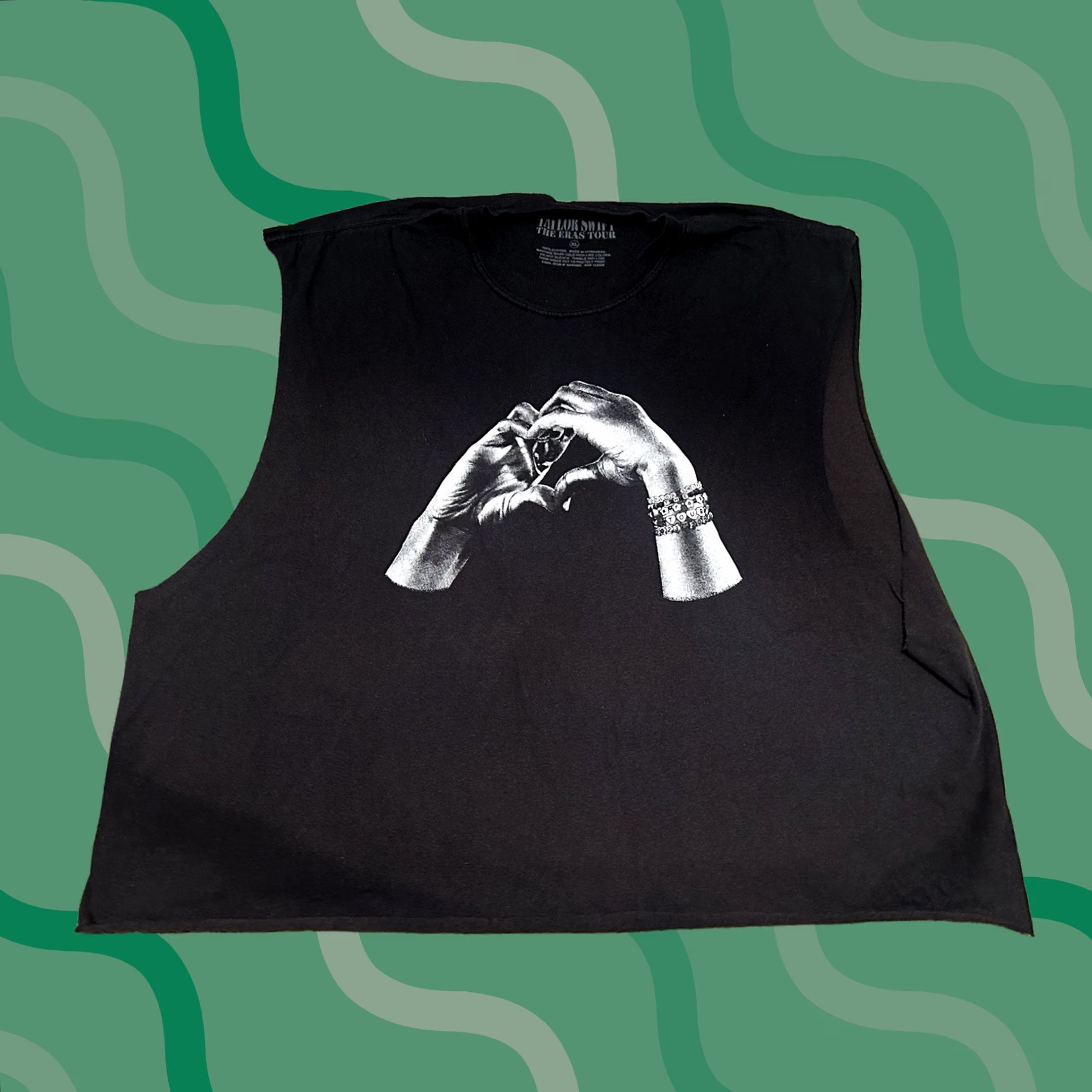 Vintage Taylor Swift Eras Tour Shirt Mens XL Black Graphic Print Sleeveless Band Size US XL / EU 56 / 4 - 1 Thumbnail