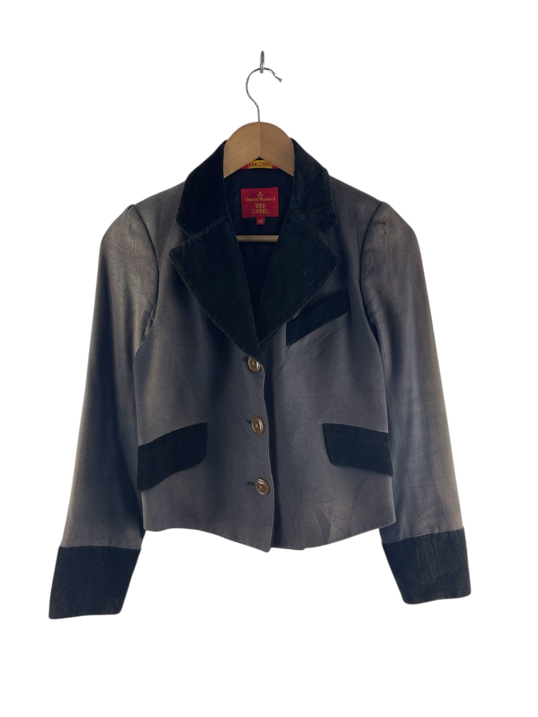 Vivienne Westwood Vivienne Westwood Red Label Cropped Velvet Trim Tailored Size US XS / EU 42 / 0 - 2 Thumbnail