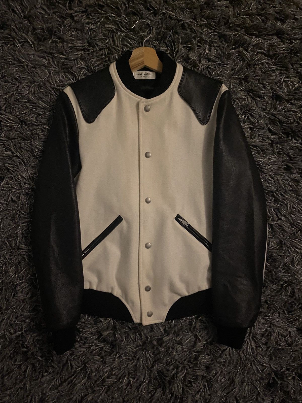 Saint Laurent Paris Saint Laurent Paris Teddy jacket "Heaven" ss17 Size US S / EU 44-46 / 1 - 1 Thumbnail