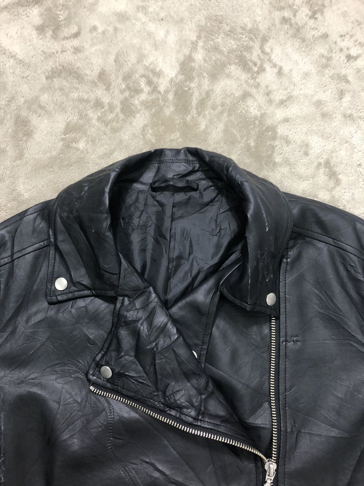 Japanese Brand × Seditionaries Vintage Pvc Leather Crop Jacket Seditionaries Punk Style Size M / US 6-8 / IT 42-44 - 5 Thumbnail