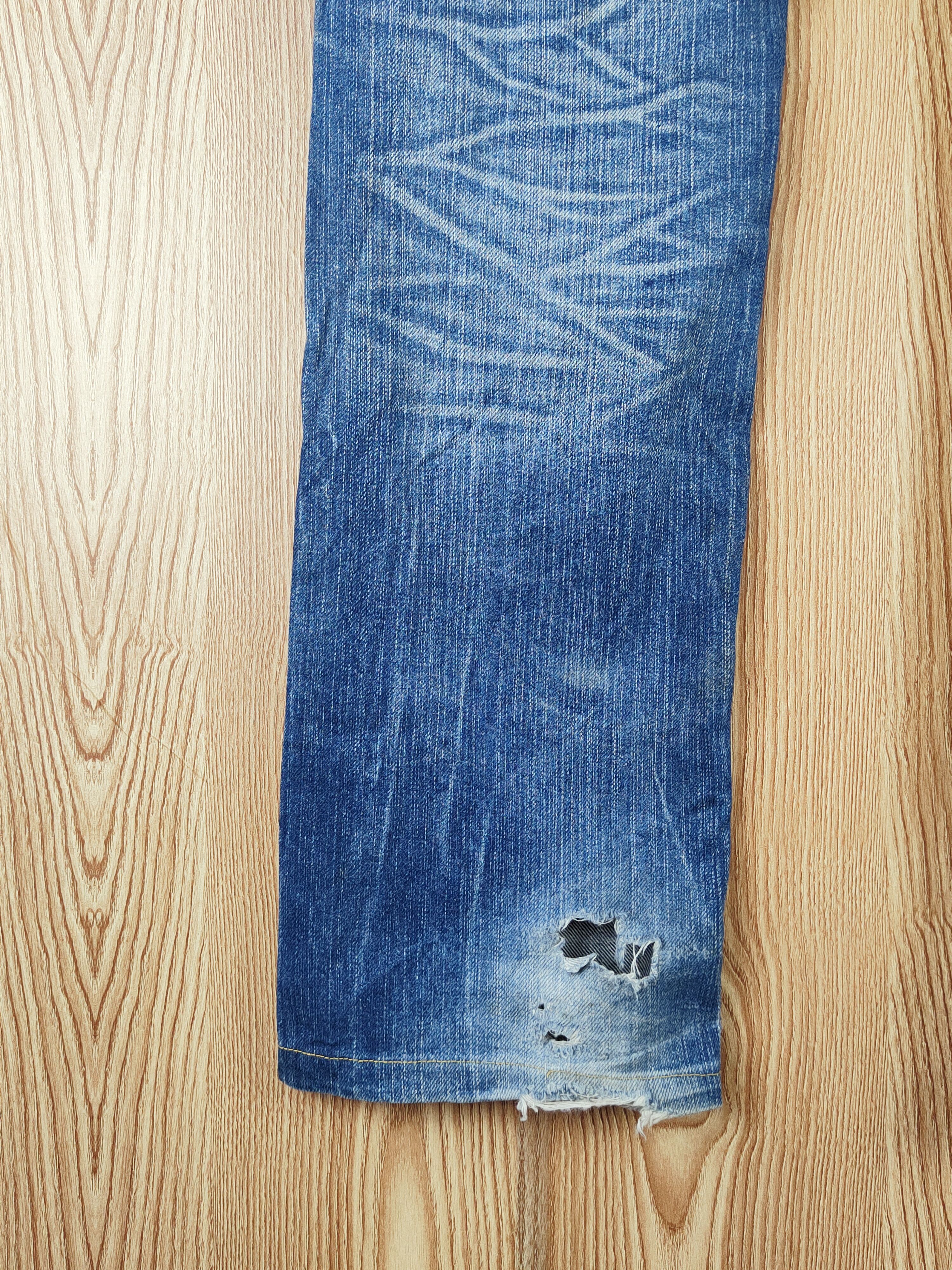 Japanese Brand Redpepper Blue Distressed Ripped Jeans #S2698 Size 31" - 15 Thumbnail