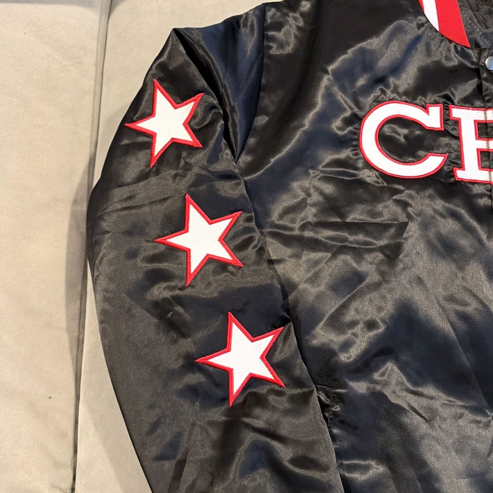 Vintage VINTAGE RARE POPPINGTON CLOTHING COMPANY DAMON DASH CEO JACKET XL Bomber Jacket Black Men's XL Size US XL / EU 56 / 4 - 2 Thumbnail