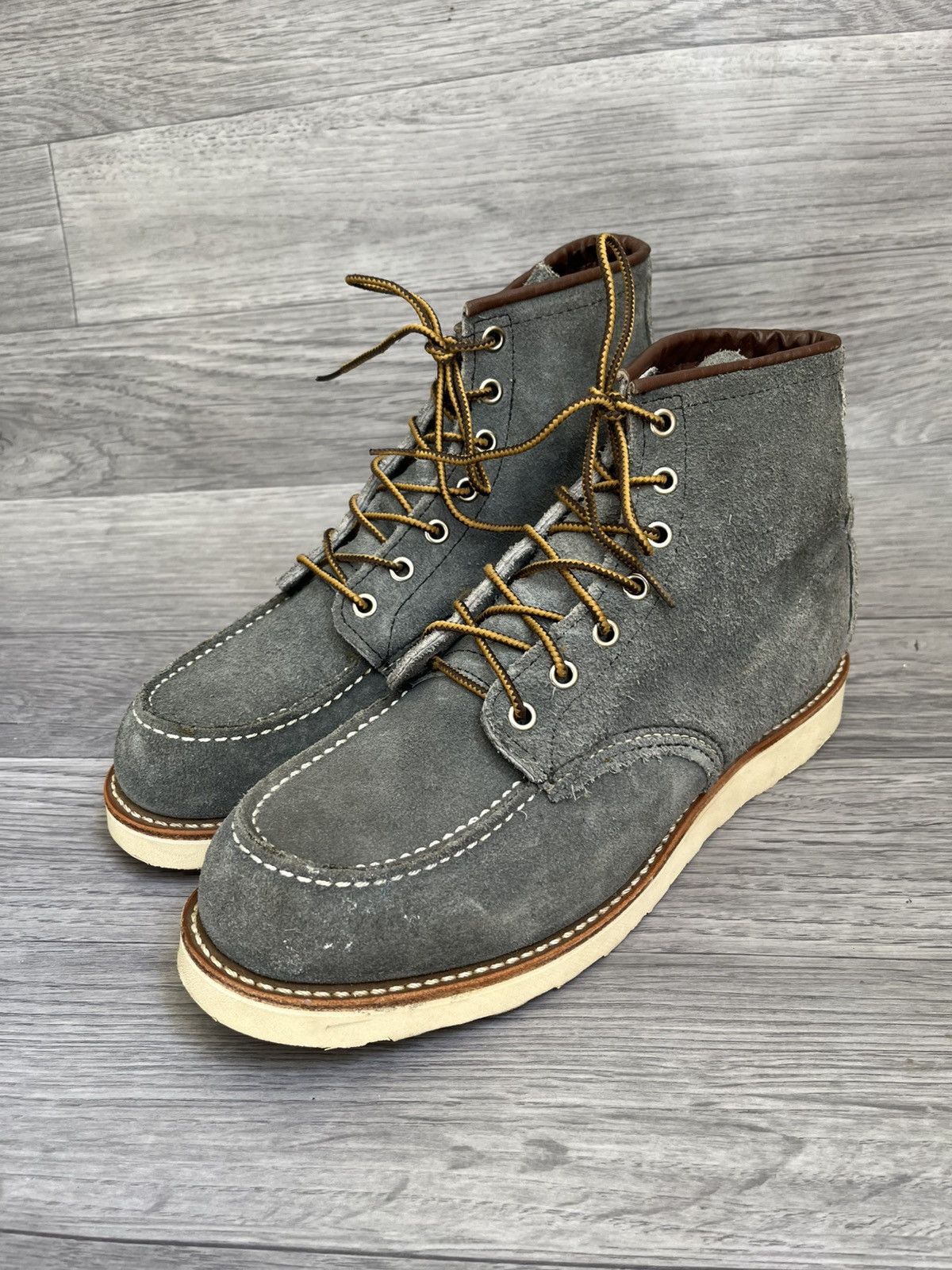 Red Wing Rare Red wing x moc-toe slate blue suede boots size 9 D Size US 9 / EU 42 - 1 Thumbnail