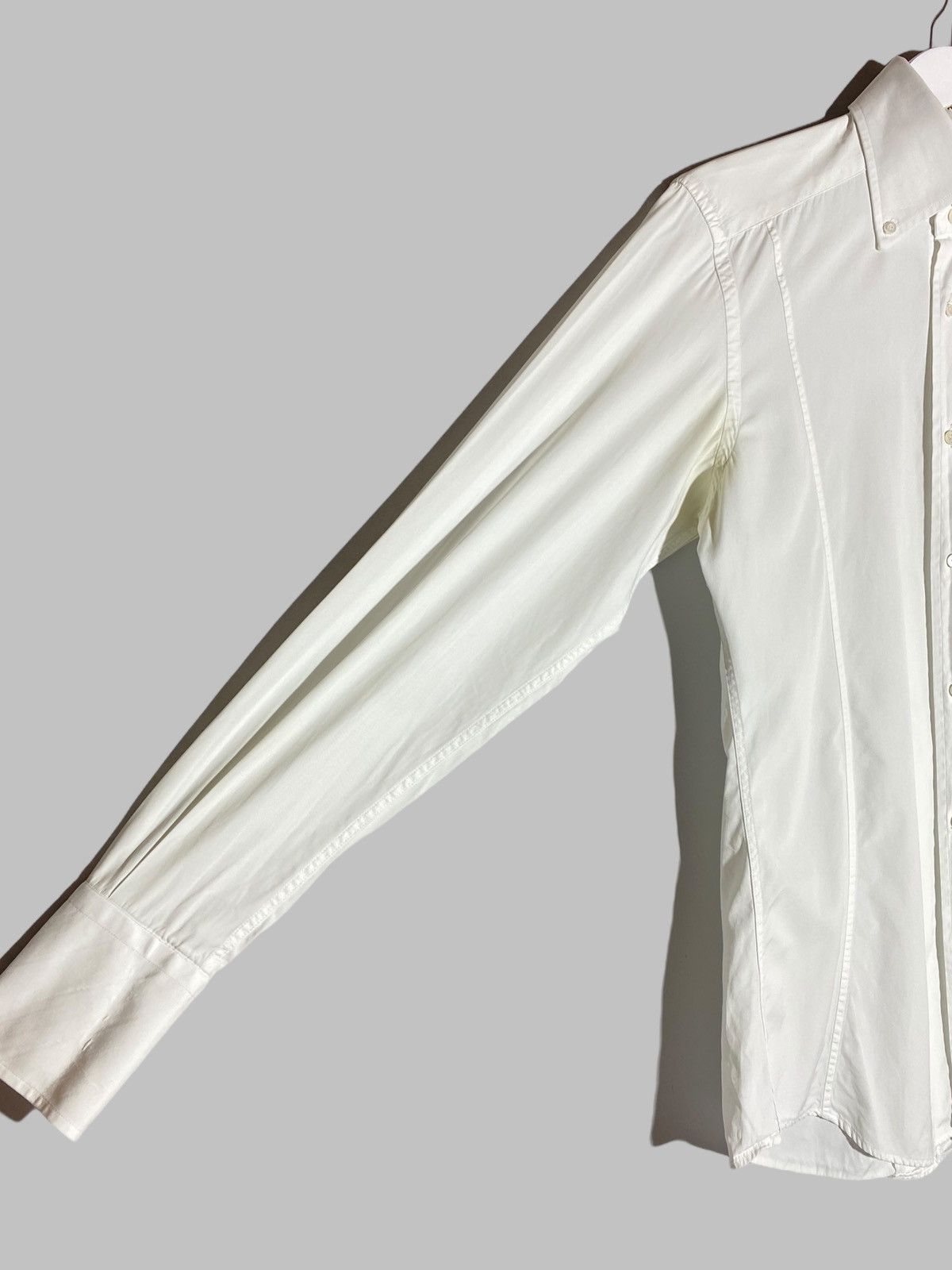 Gucci Vintage Gucci White Button Up Dress Shirt Rare Size US M / EU 48-50 / 2 - 7 Thumbnail