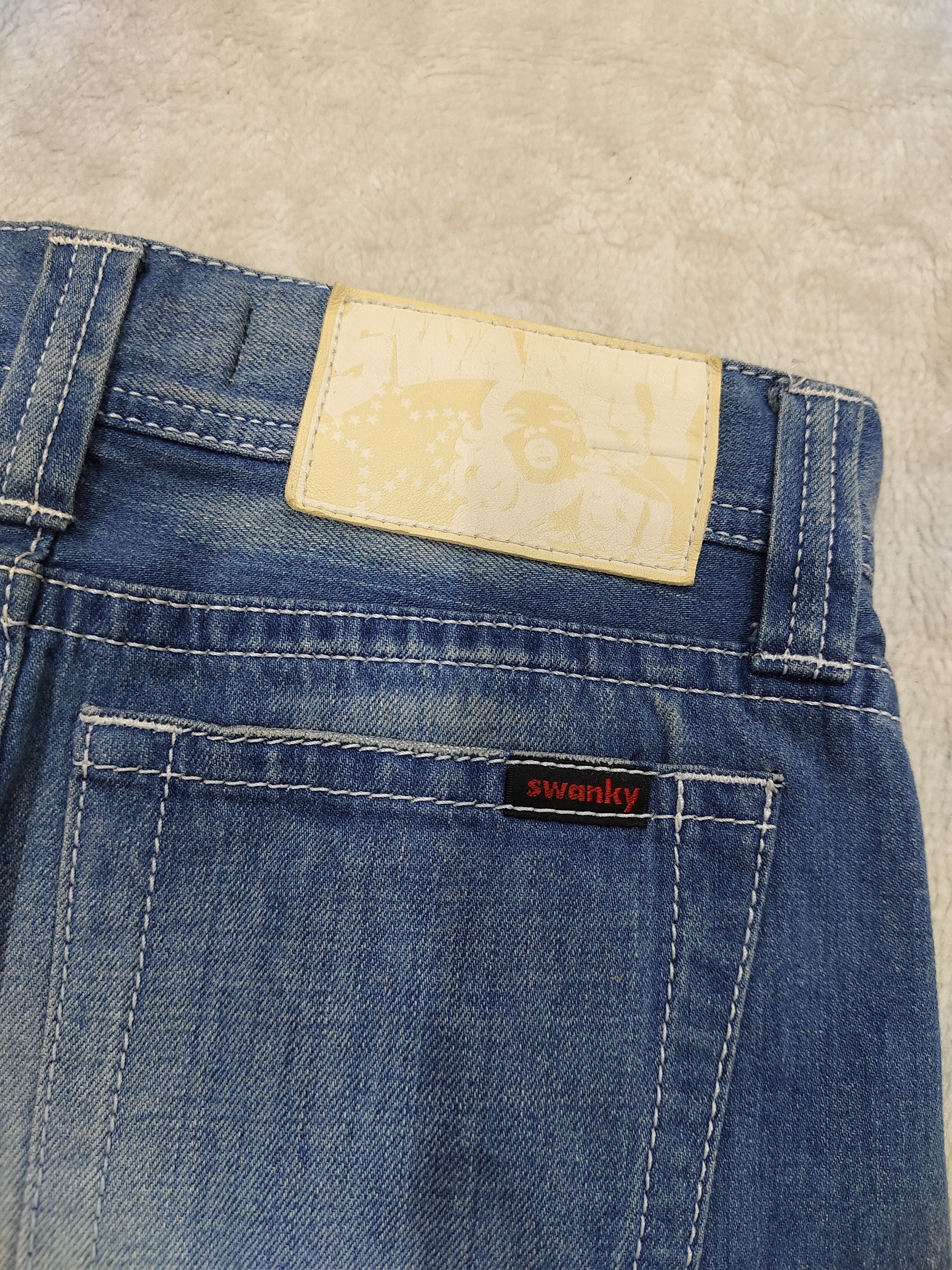 Japanese Brand SICK🇯🇵 Swanky 🇯🇵 Ripped Curve Jeans Size 30" / US 8 / IT 44 - 5 Thumbnail